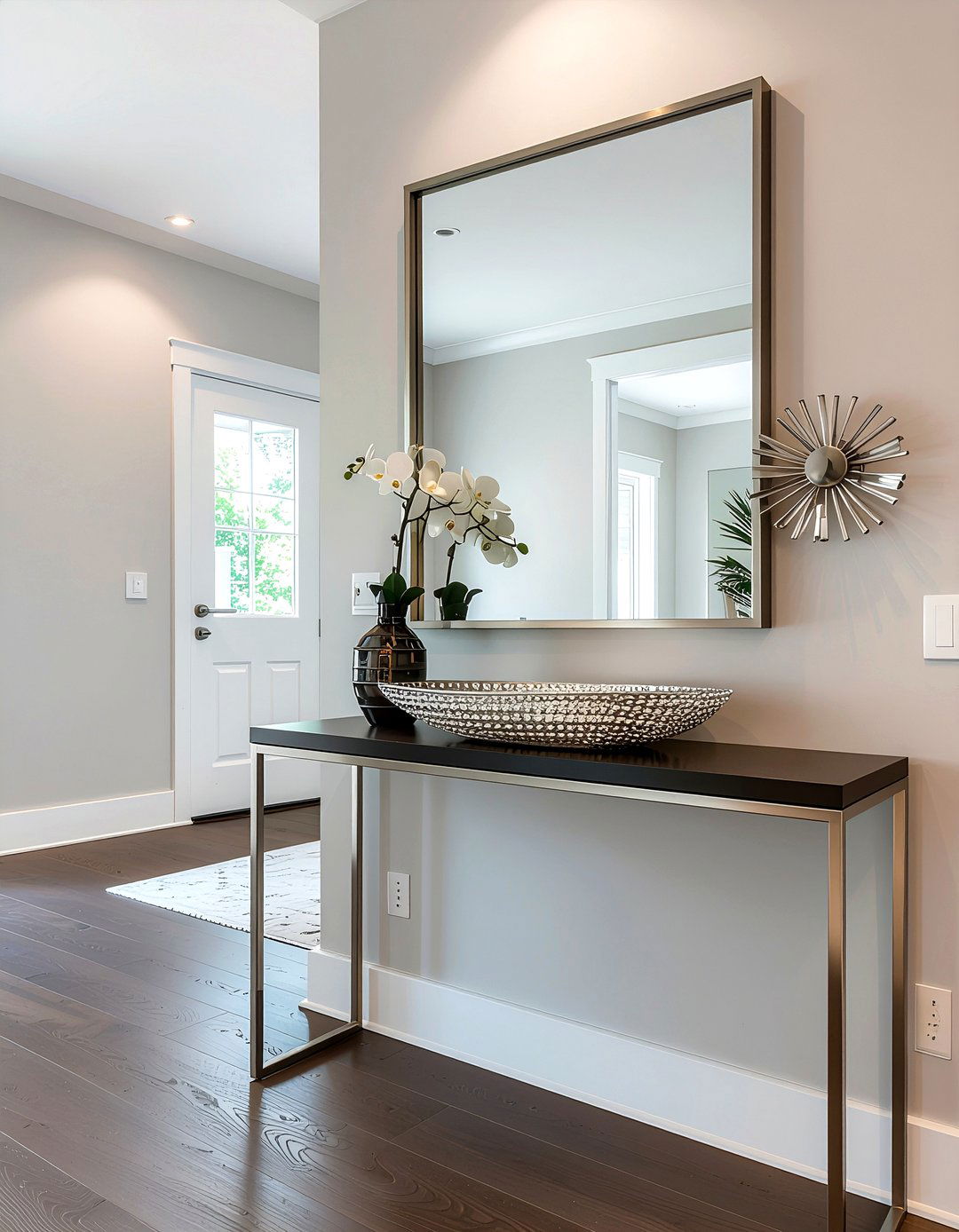 Espresso entry table - 30 espresso decor ideas