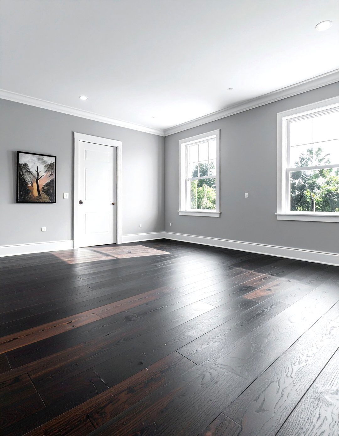 Espresso hardwood floors - 30 dark wood decor ideas