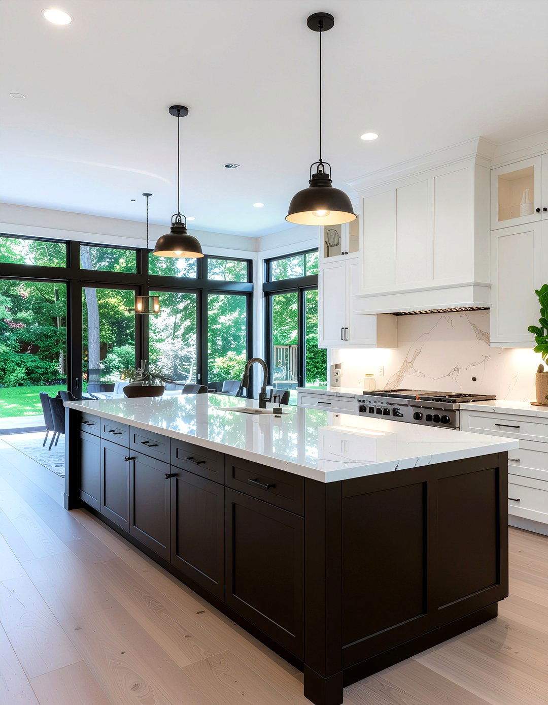 Espresso kitchen island - 30 espresso decor ideas