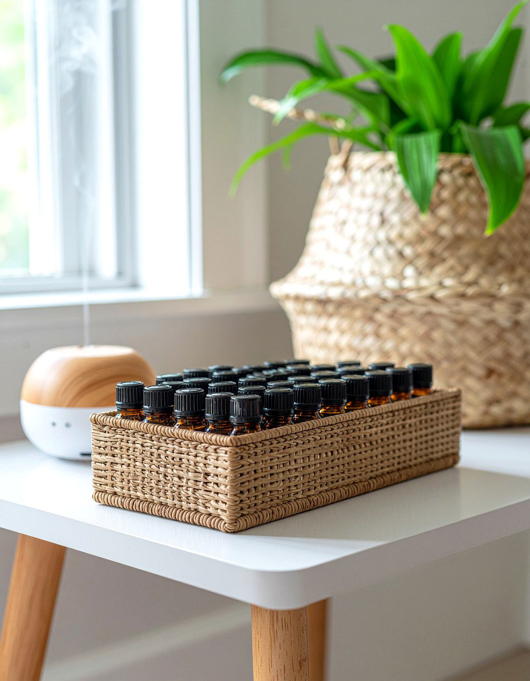 Essential Oil Storage - 30 living room aromatherapy ideas