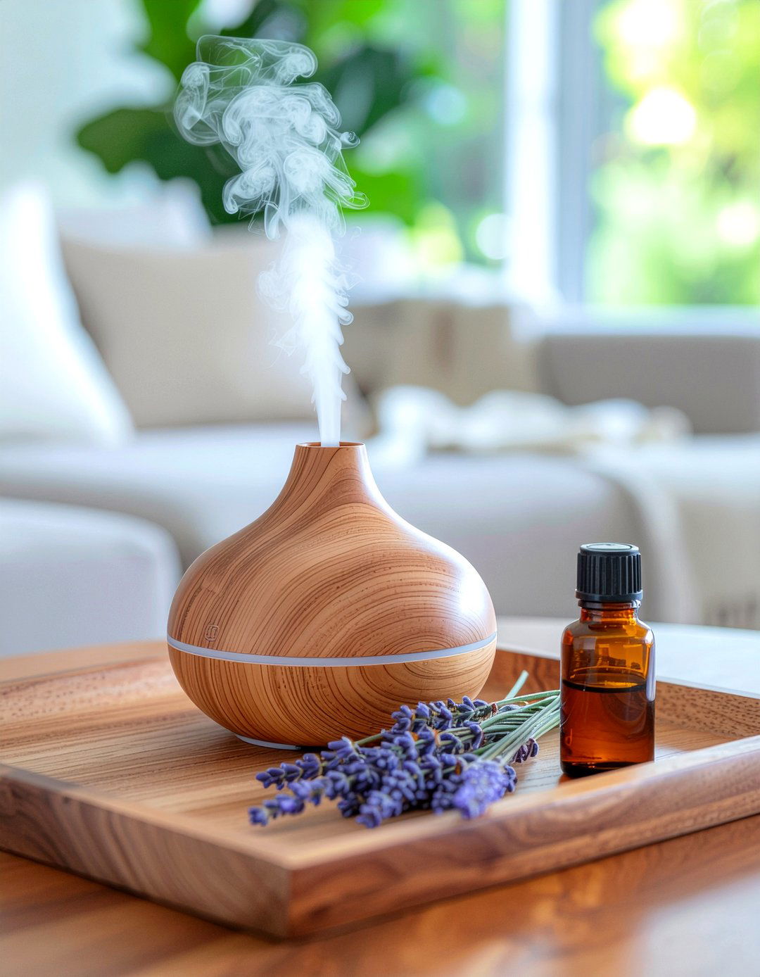 Essential oil diffuser - 30 wellness living room ideas