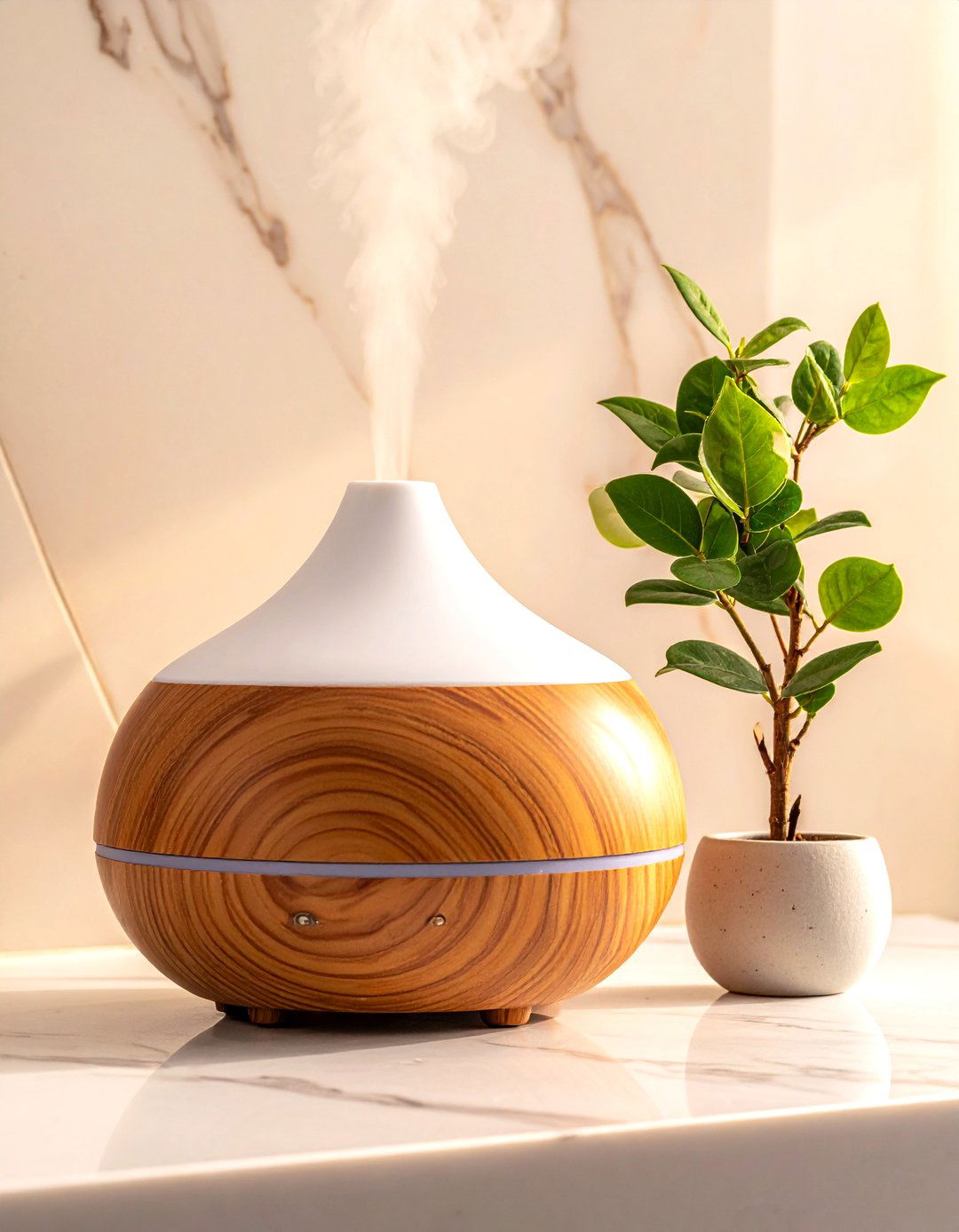Essential oil diffuser - 30 calming bathroom ideas