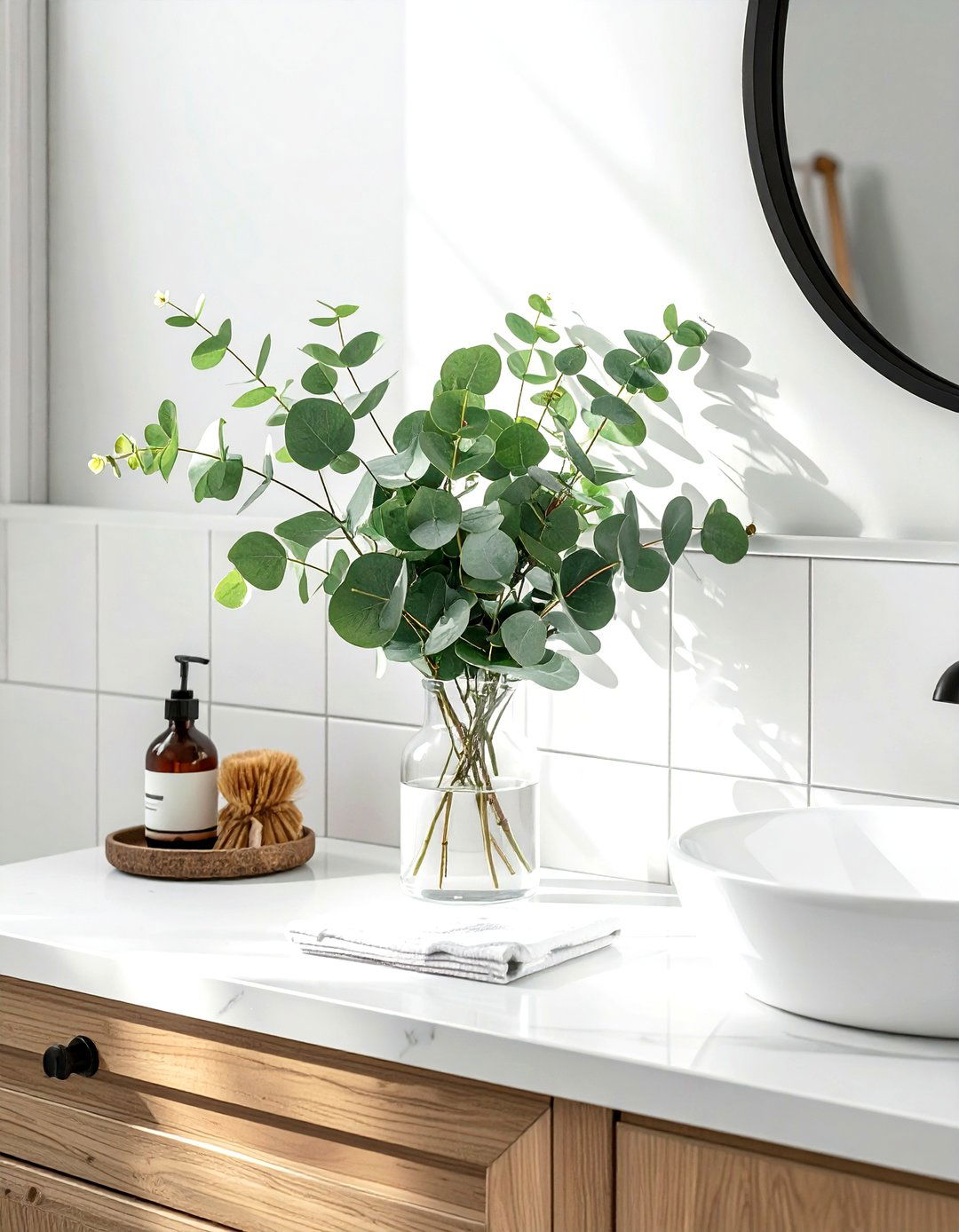 Eucalyptus Bathroom Decor - 30 modern farmhouse bathroom ideas