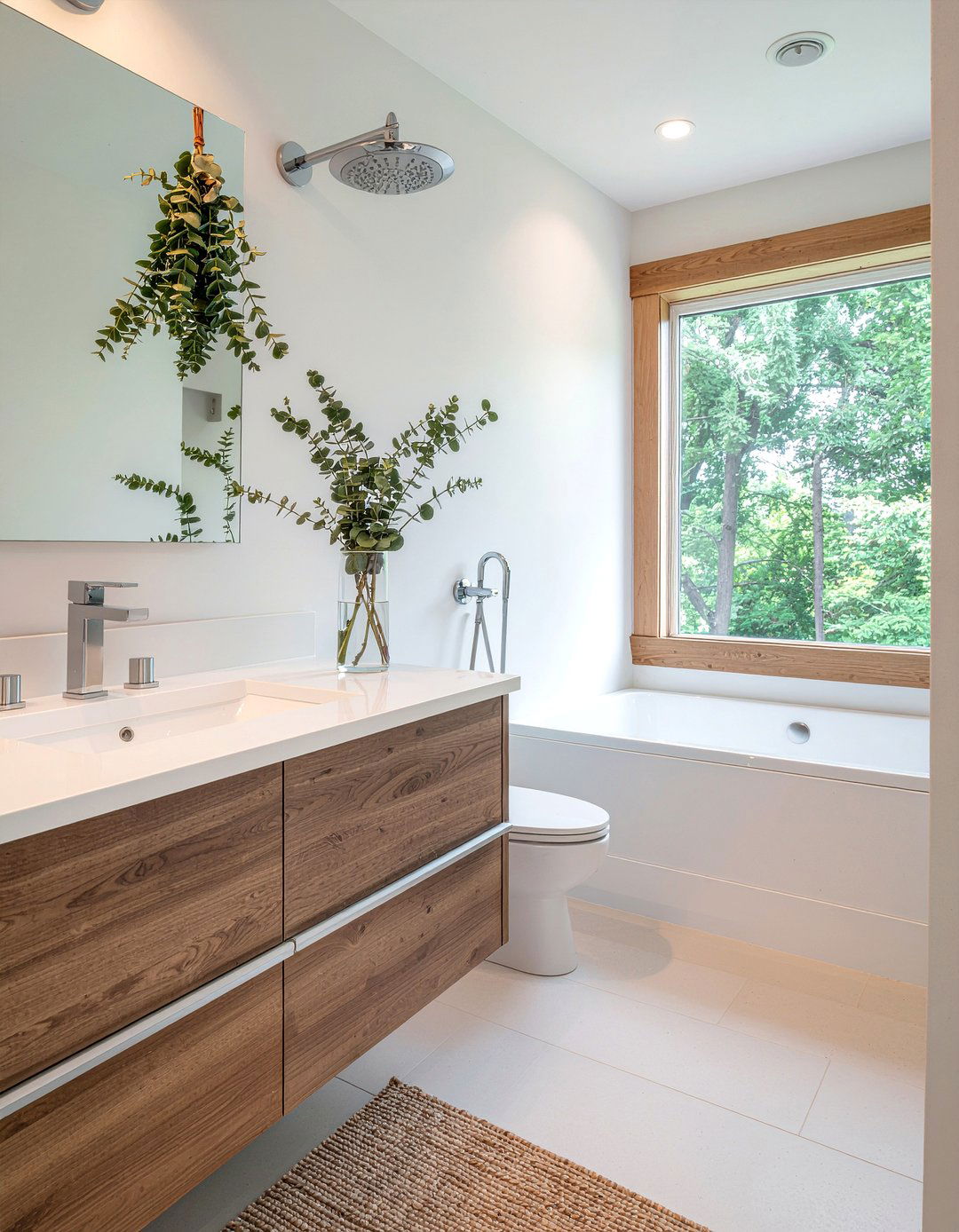 Eucalyptus Bathroom Decor - 30 nature-inspired bathroom ideas