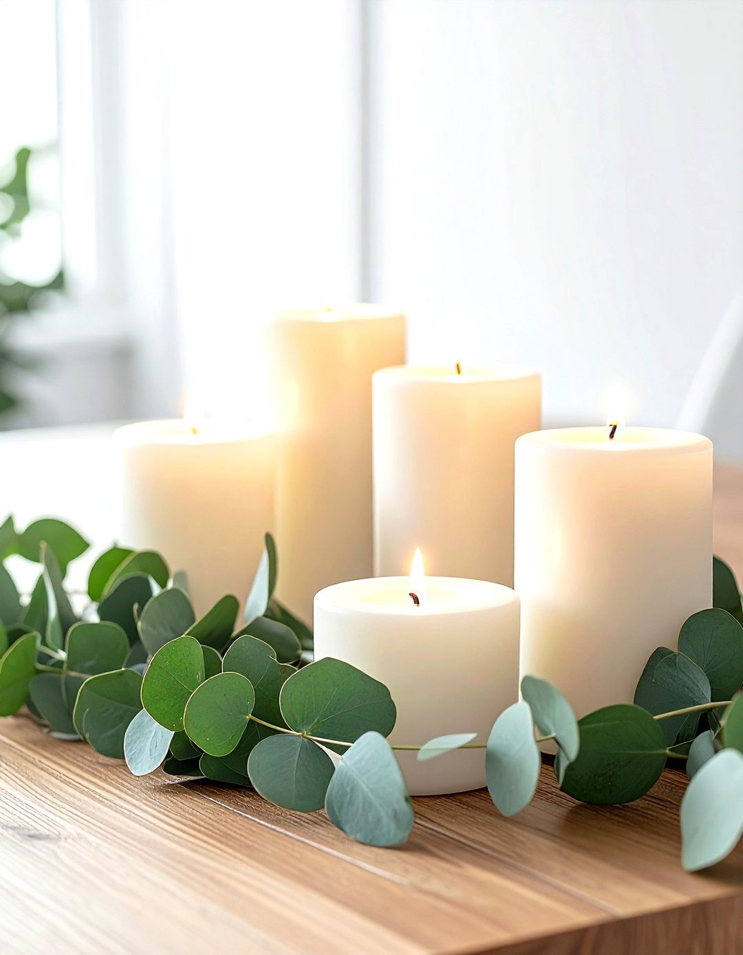 Eucalyptus Garland Decor - 30 natural dining room ideas