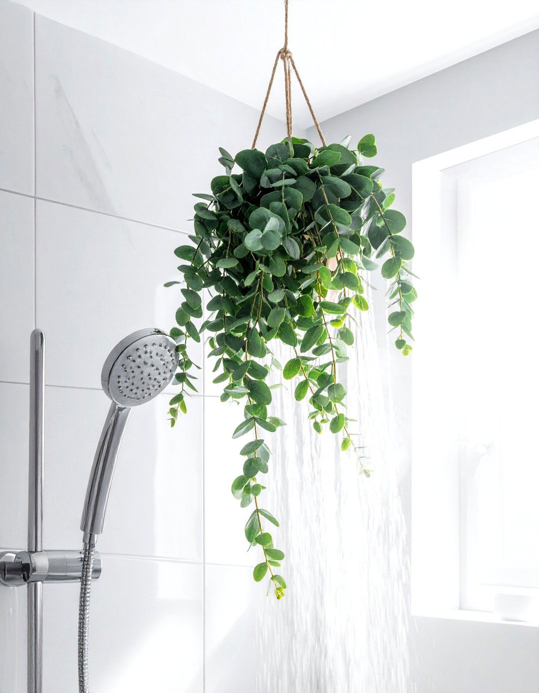 Eucalyptus Hanging Bathroom - 30 natural bathroom ideas