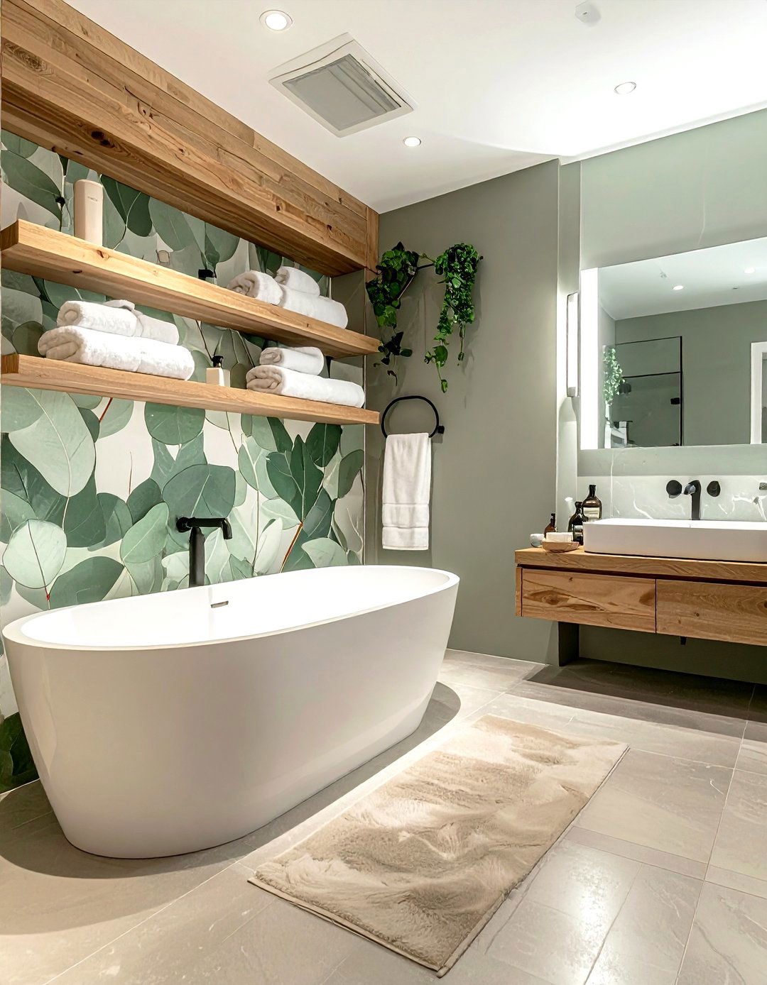 Eucalyptus Leaf Print - 30 botanical wallpaper ideas