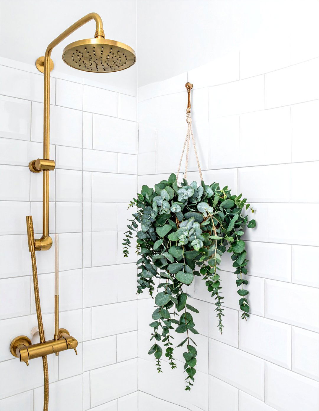 Eucalyptus Shower Decor - 30 botanical bathroom ideas