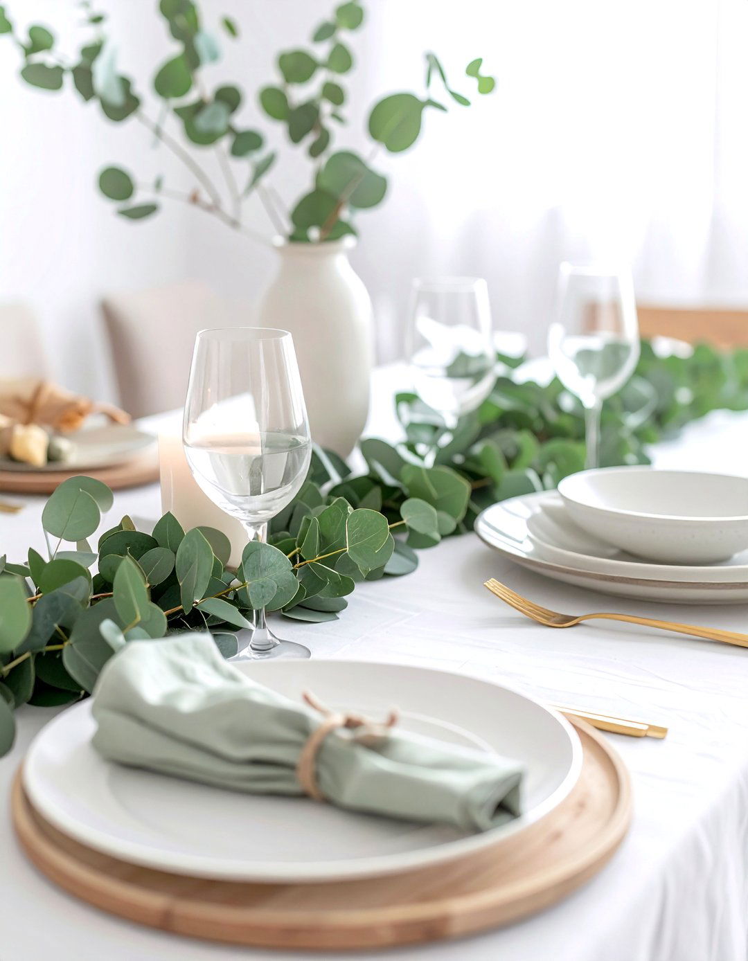Eucalyptus and sage Passover - 30 Passover dining room ideas