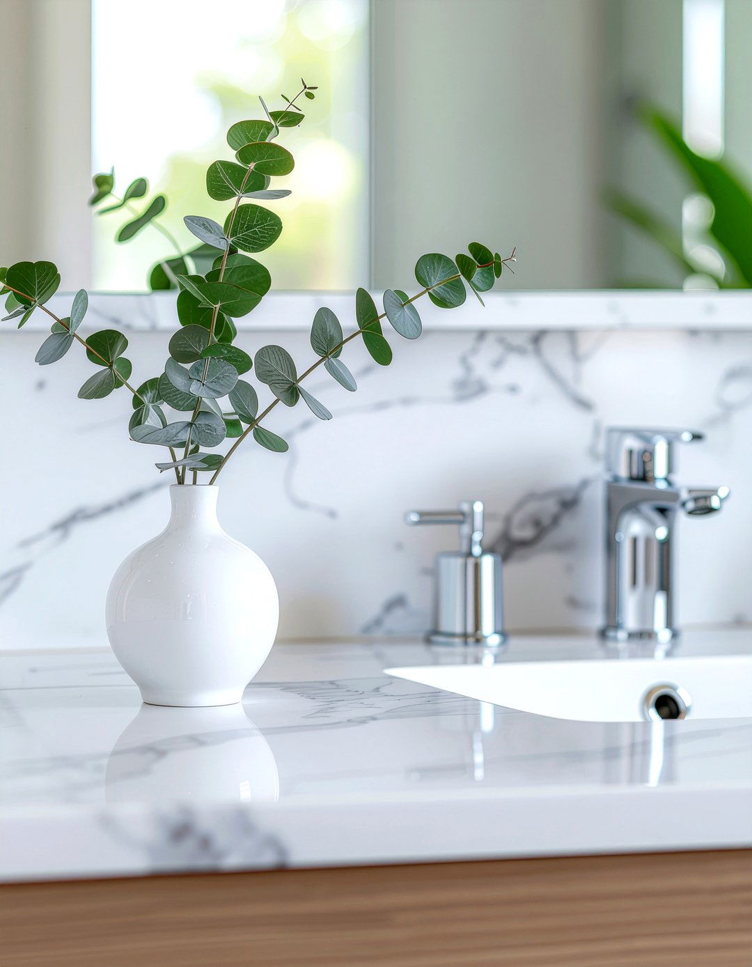 Eucalyptus bathroom vanity accent - 30 eucalyptus decor ideas