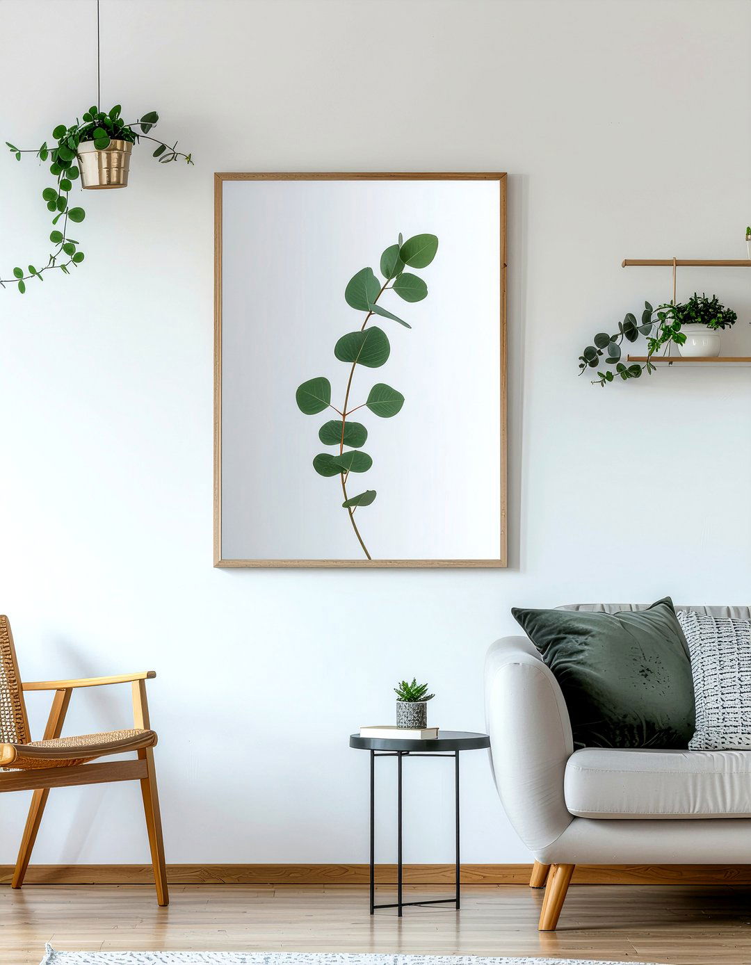 Eucalyptus framed botanical art - 30 eucalyptus decor ideas
