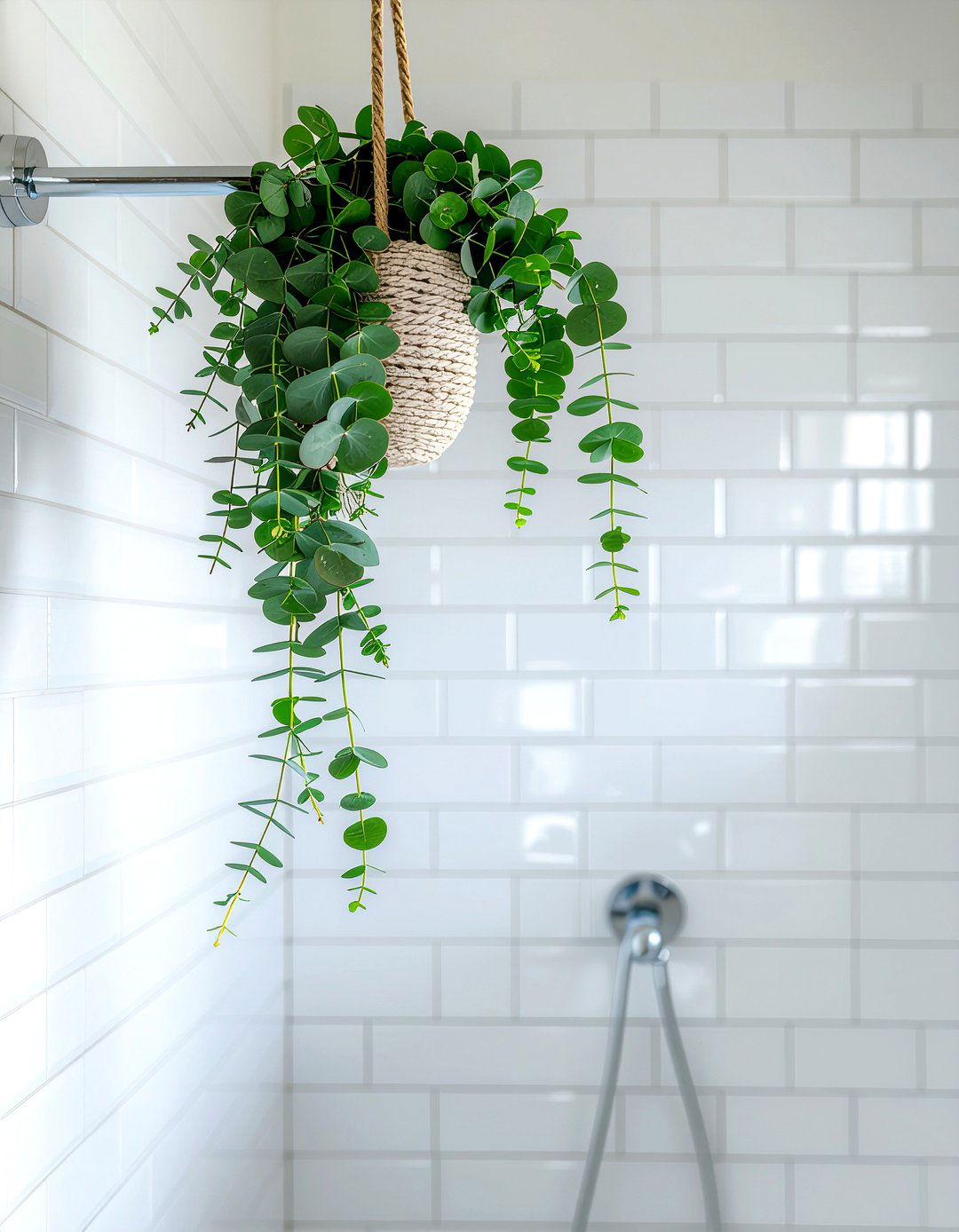 Eucalyptus shower hanging - 30 bathroom handmade ideas