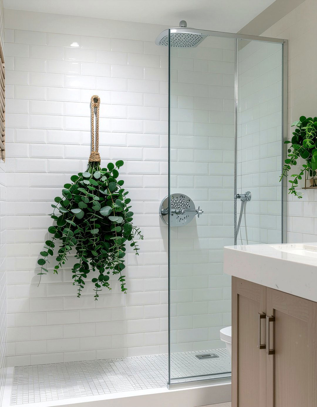 Eucalyptus shower hanging - 30 eucalyptus decor ideas