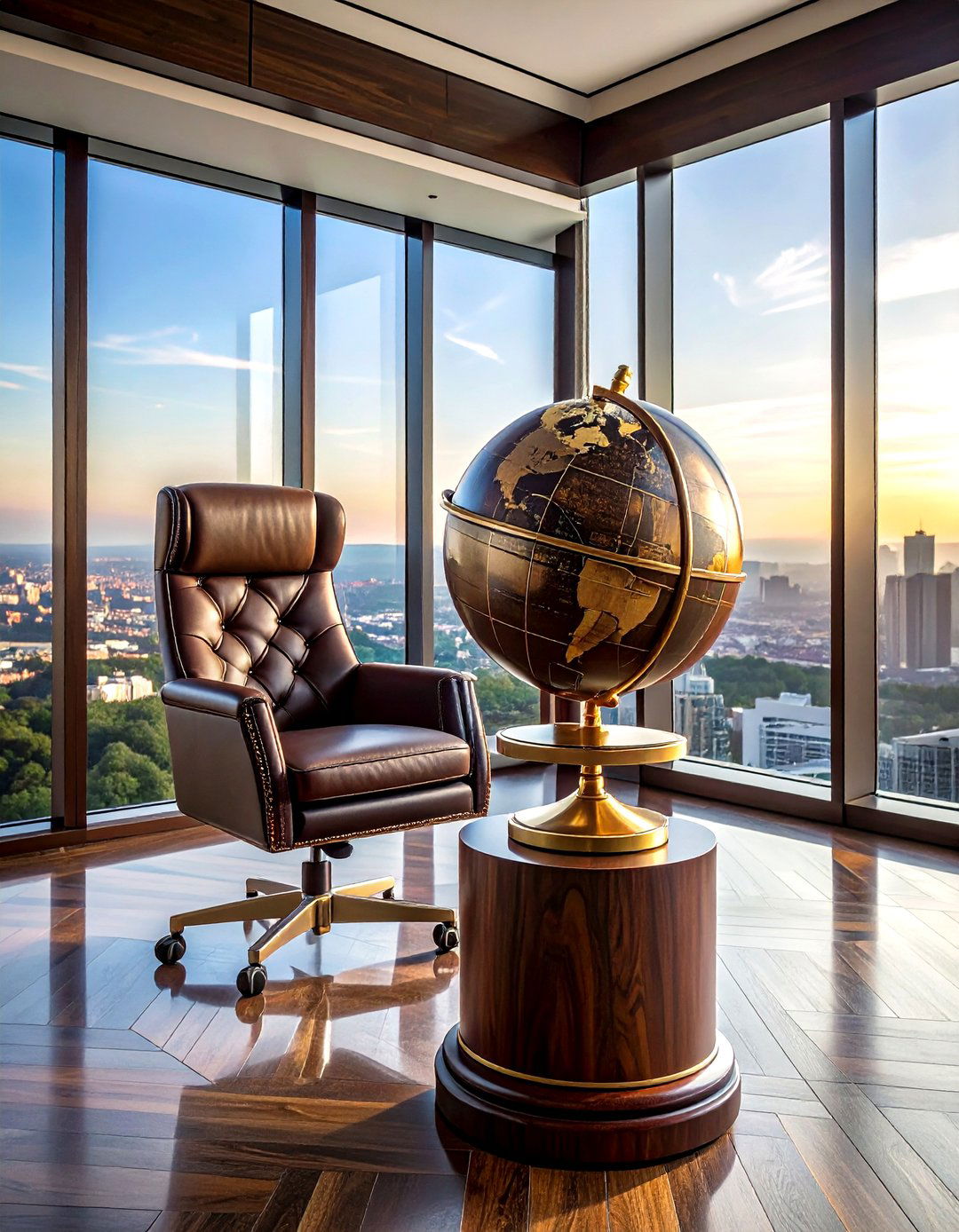 Executive Office Globe - 30 decorative globe ideas