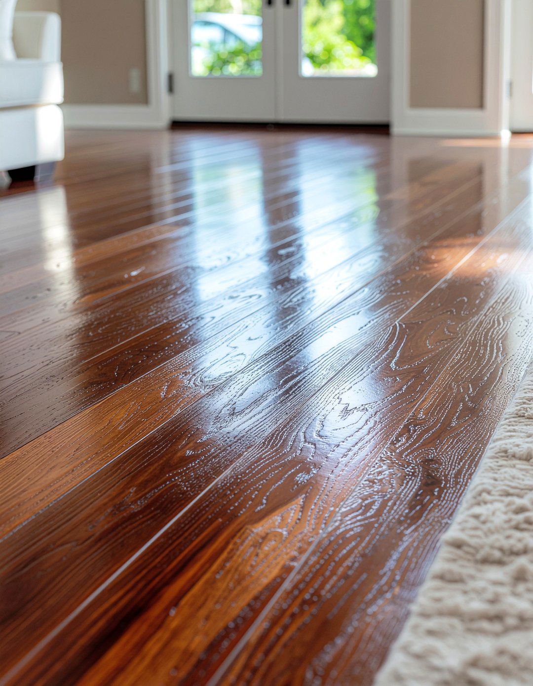 Exotic hardwood floors - 30 British colonial living room ideas