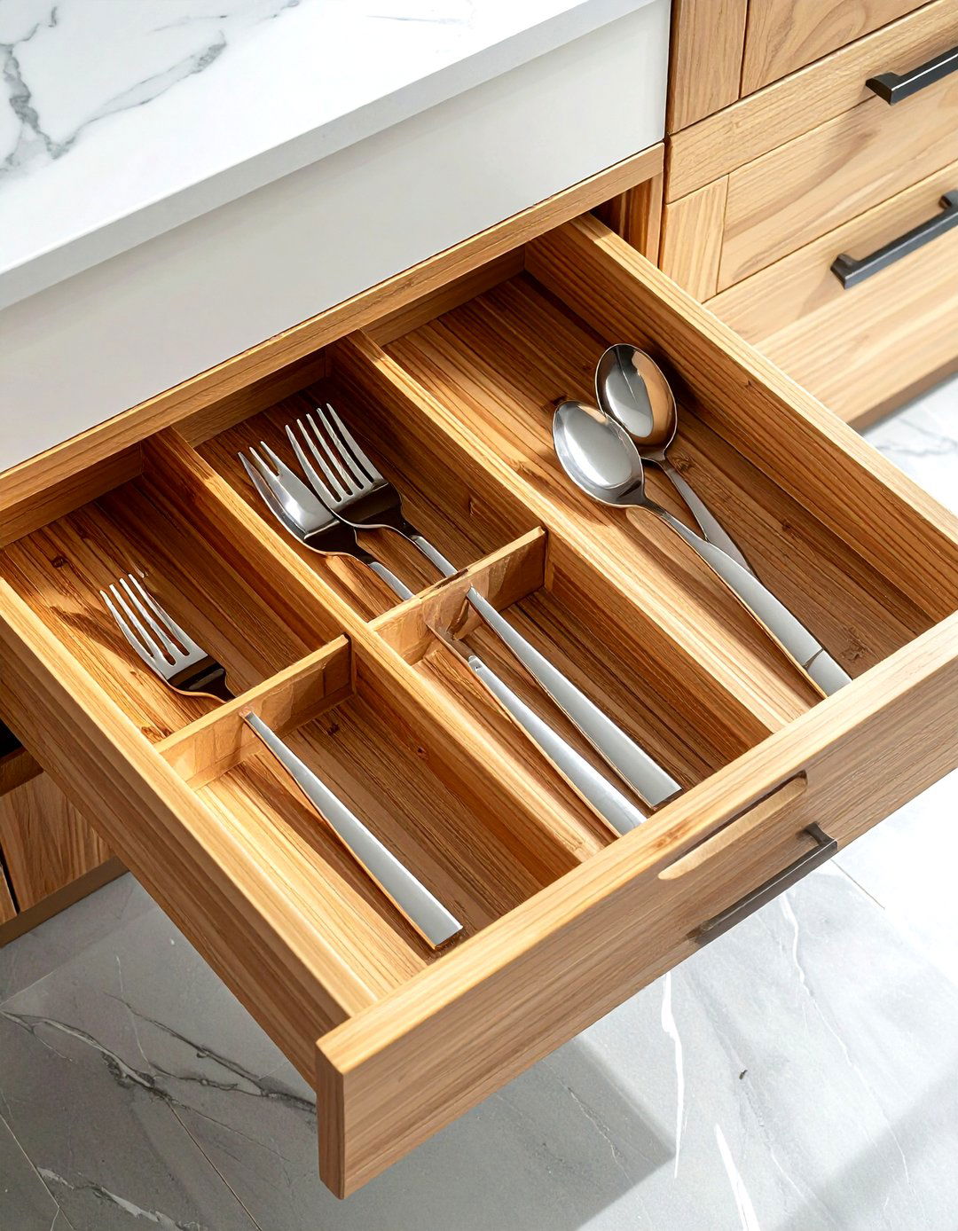 Expandable Cutlery Tray For Drawers - 30 kitchen organization hacks