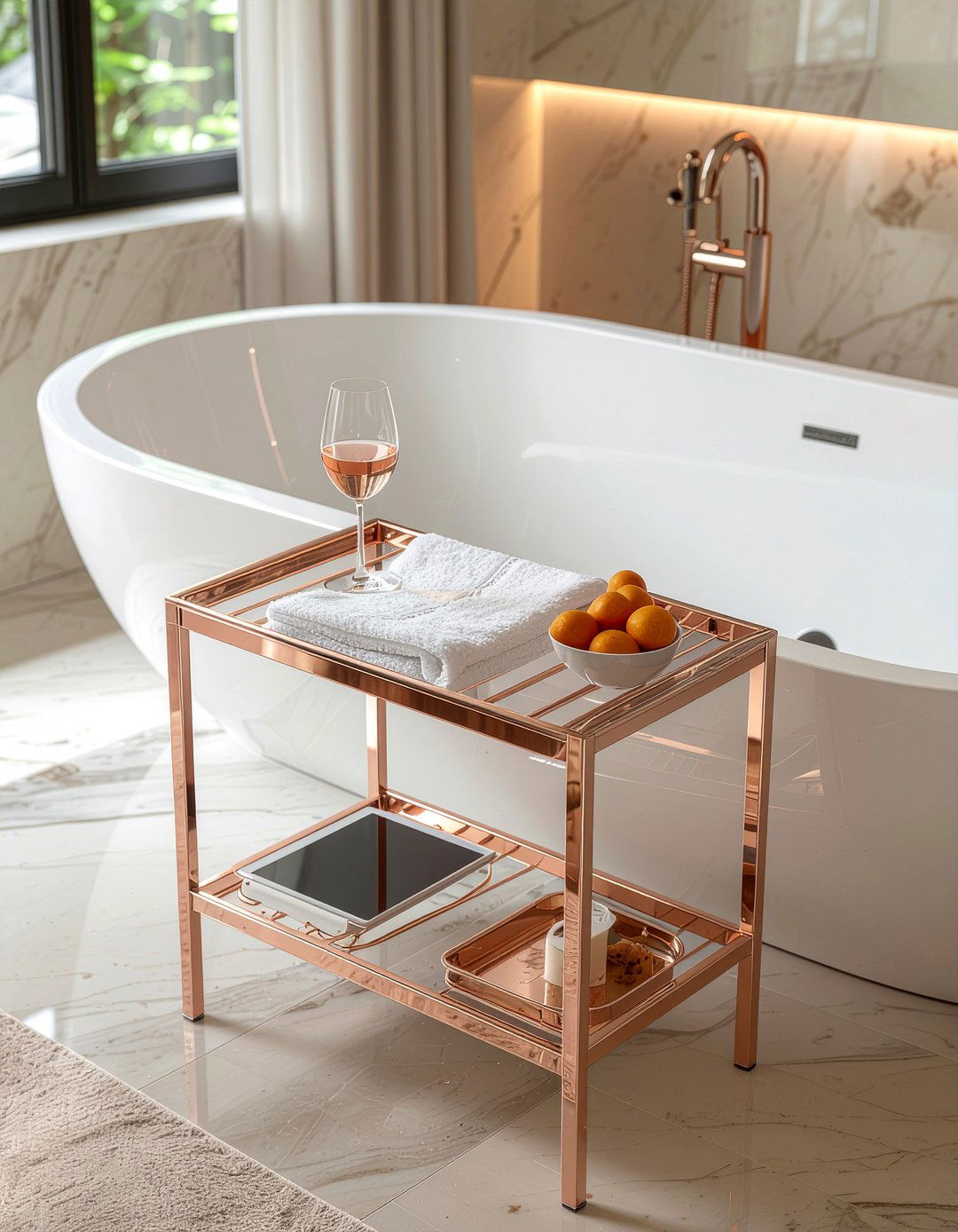 Expandable bathtub organizer - 30 bathroom caddy ideas