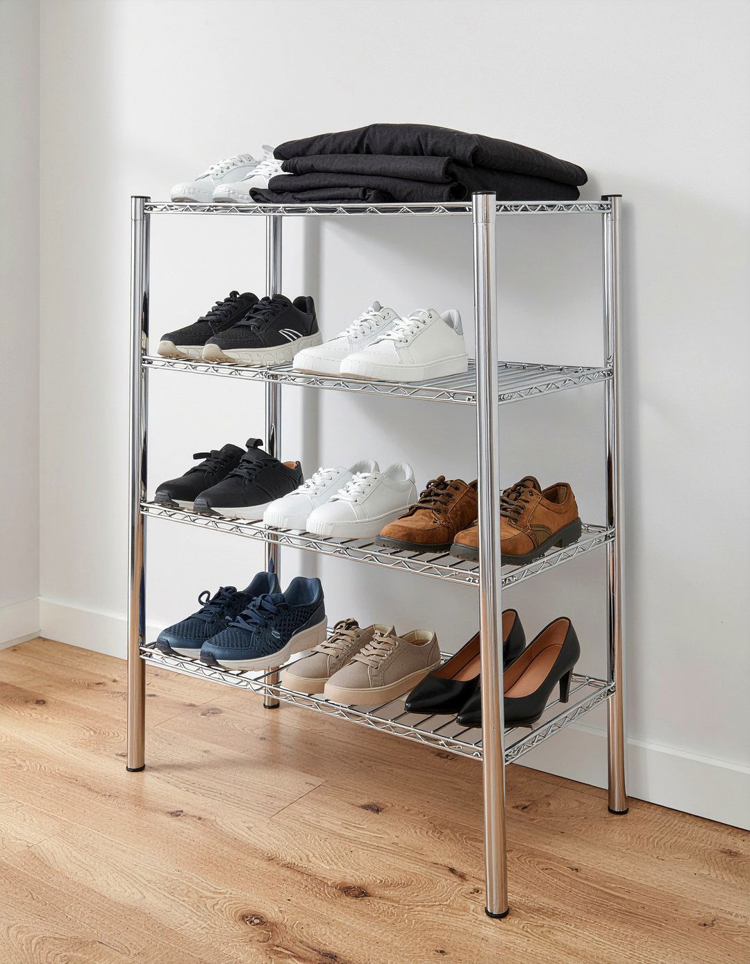 Expandable shoe rack closet - 30 bedroom extendable furniture ideas