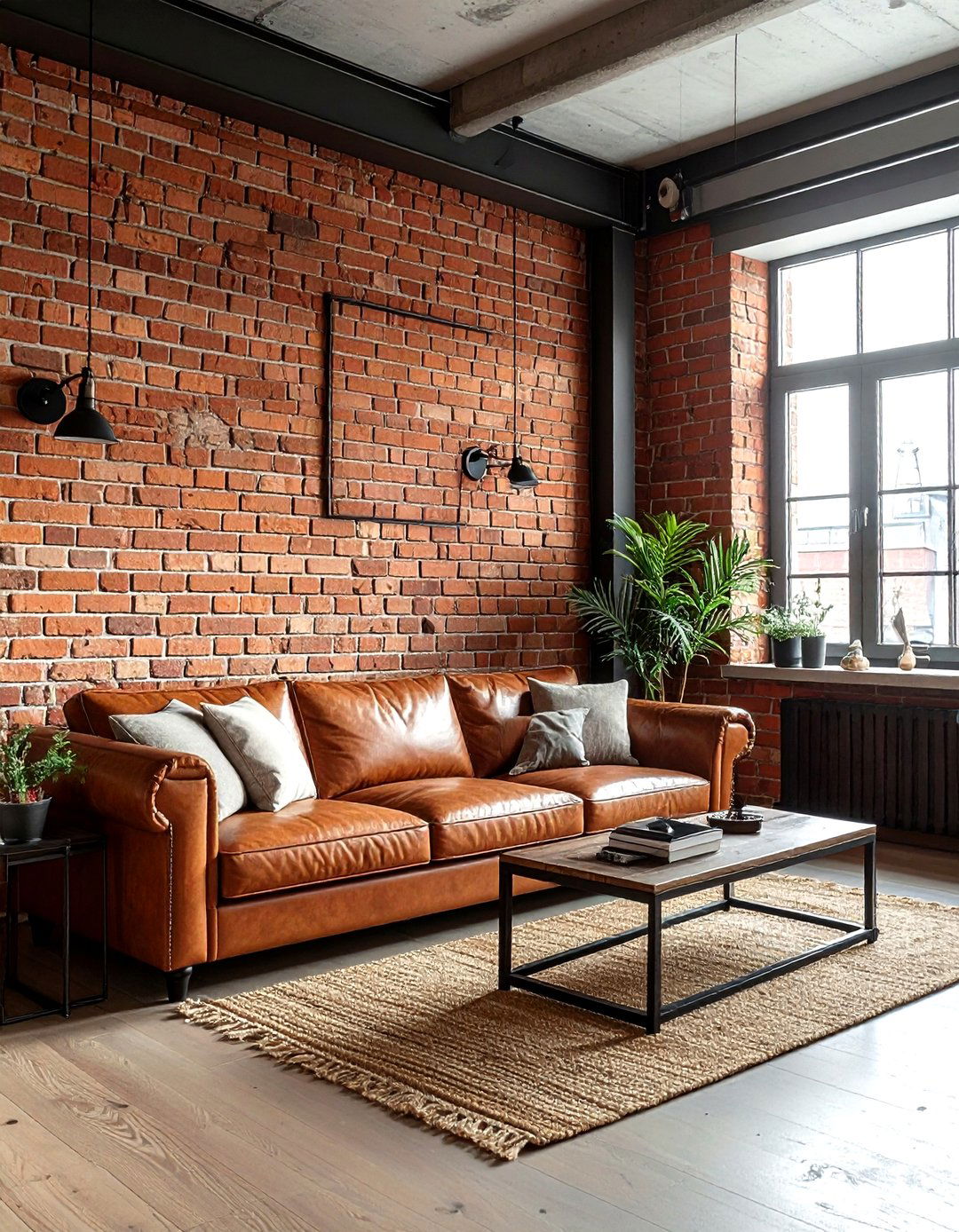 Exposed Brick - 30 living room wall ideas