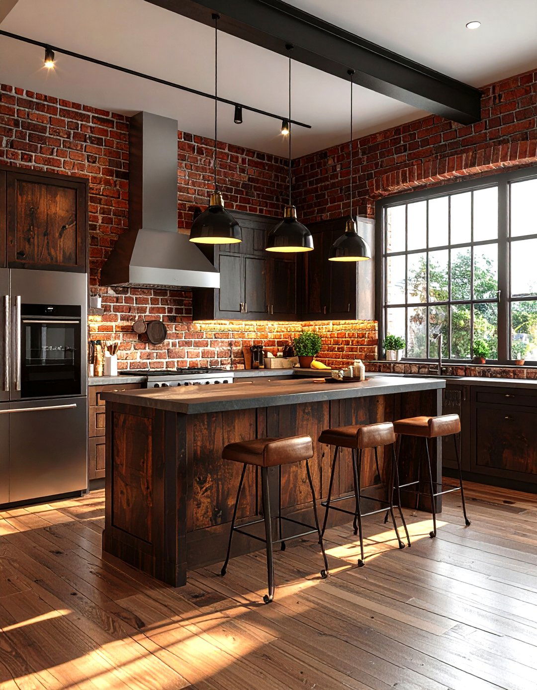 Exposed Brick Kitchen - 30 Italian kitchen ideas