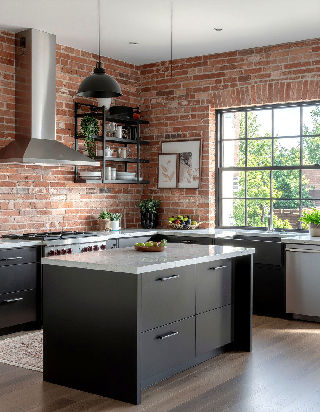 Exposed Brick Kitchen Wall - 30 kitchen architectural detail ideas