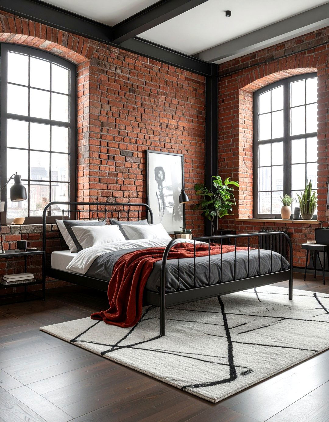 Exposed Brick Loft Bedroom - 30 loft bedroom ideas