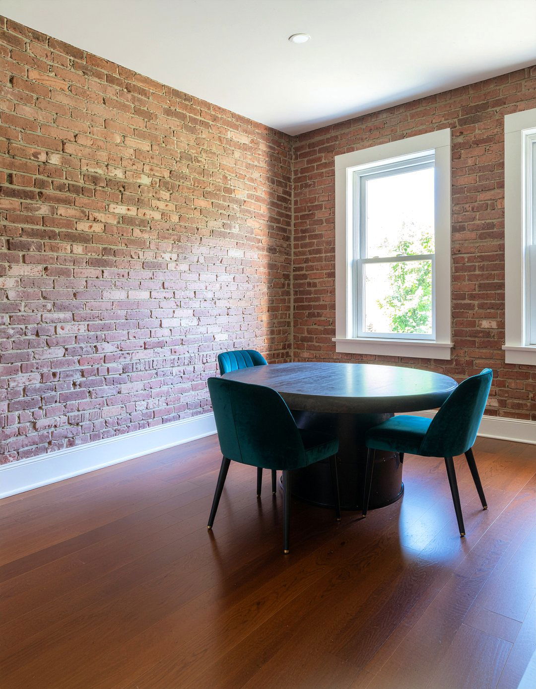 Exposed Brick Wall - 30 heritage home dining room ideas