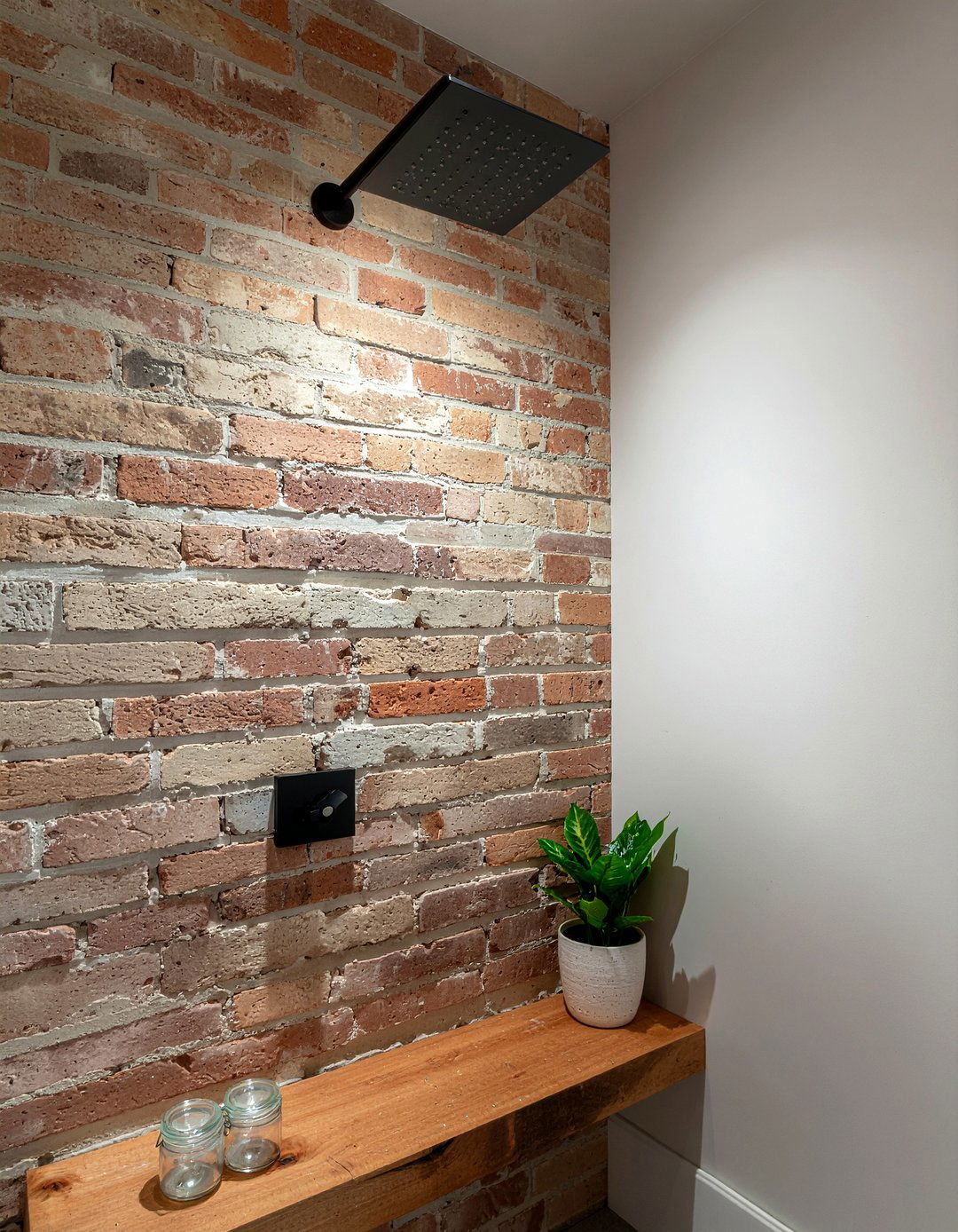 Exposed Brick Wall - 30 bathroom character ideas
