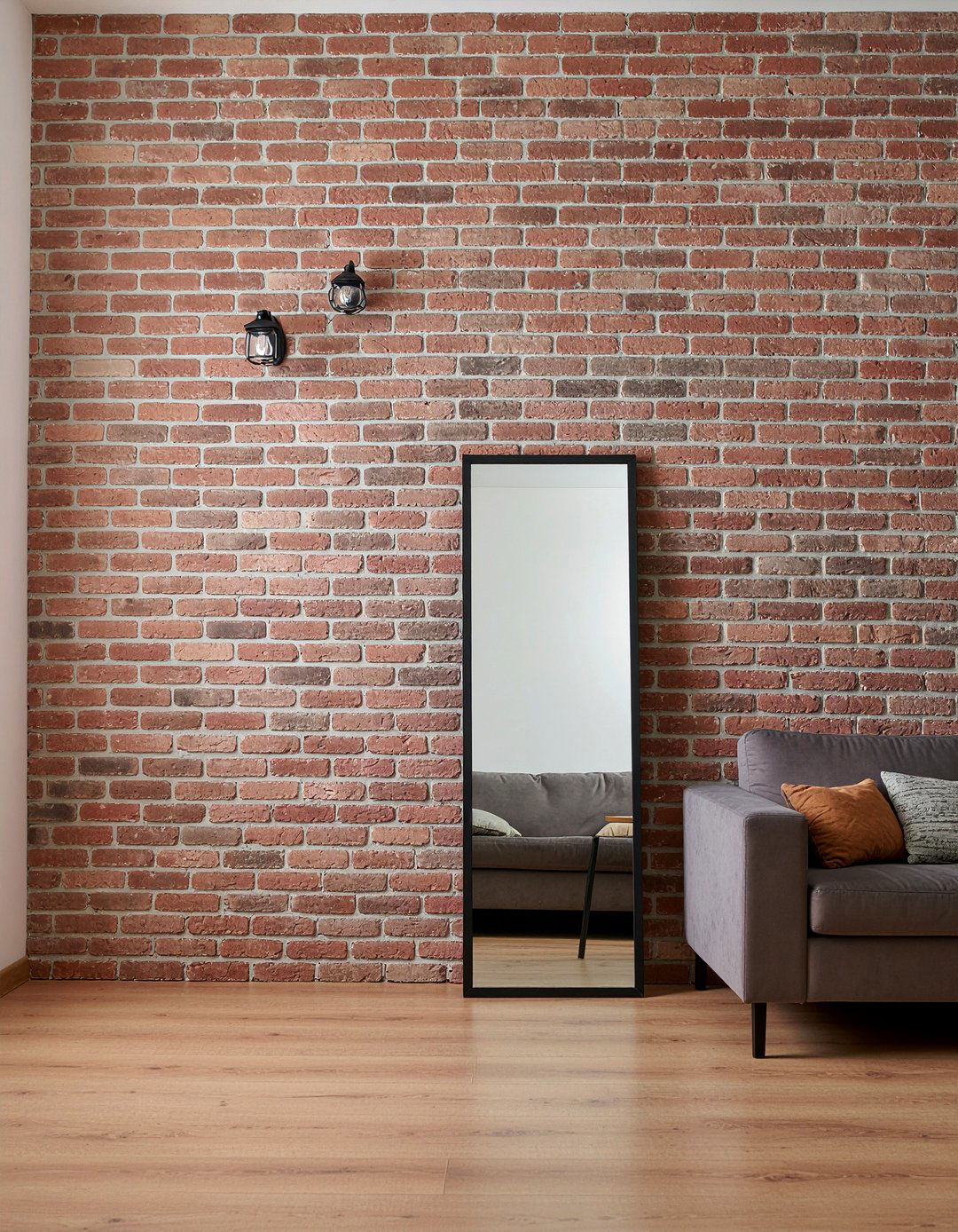 Exposed Brick Wall - 30 living room focal point ideas
