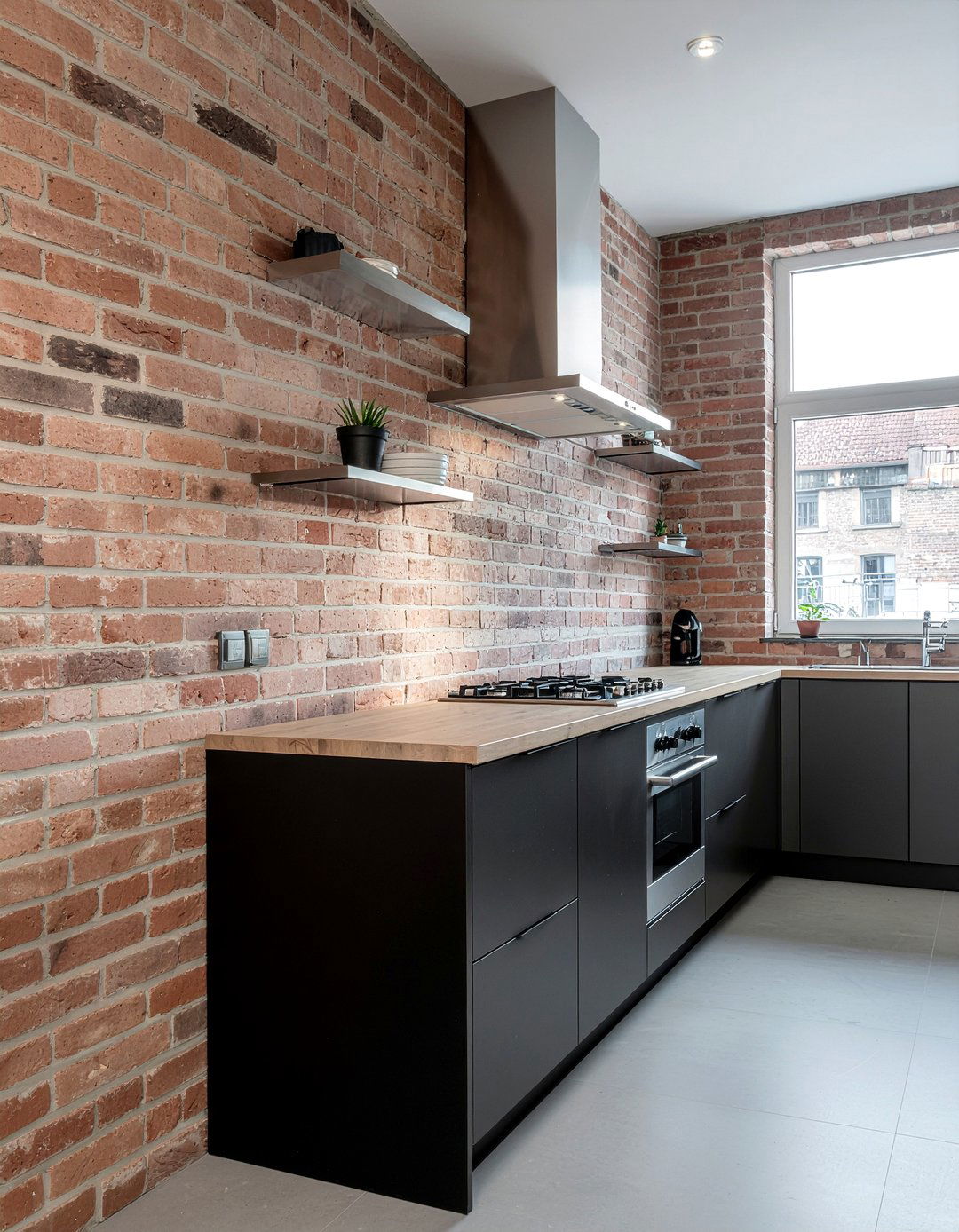 Exposed Brick Walls - 30 bold kitchen ideas