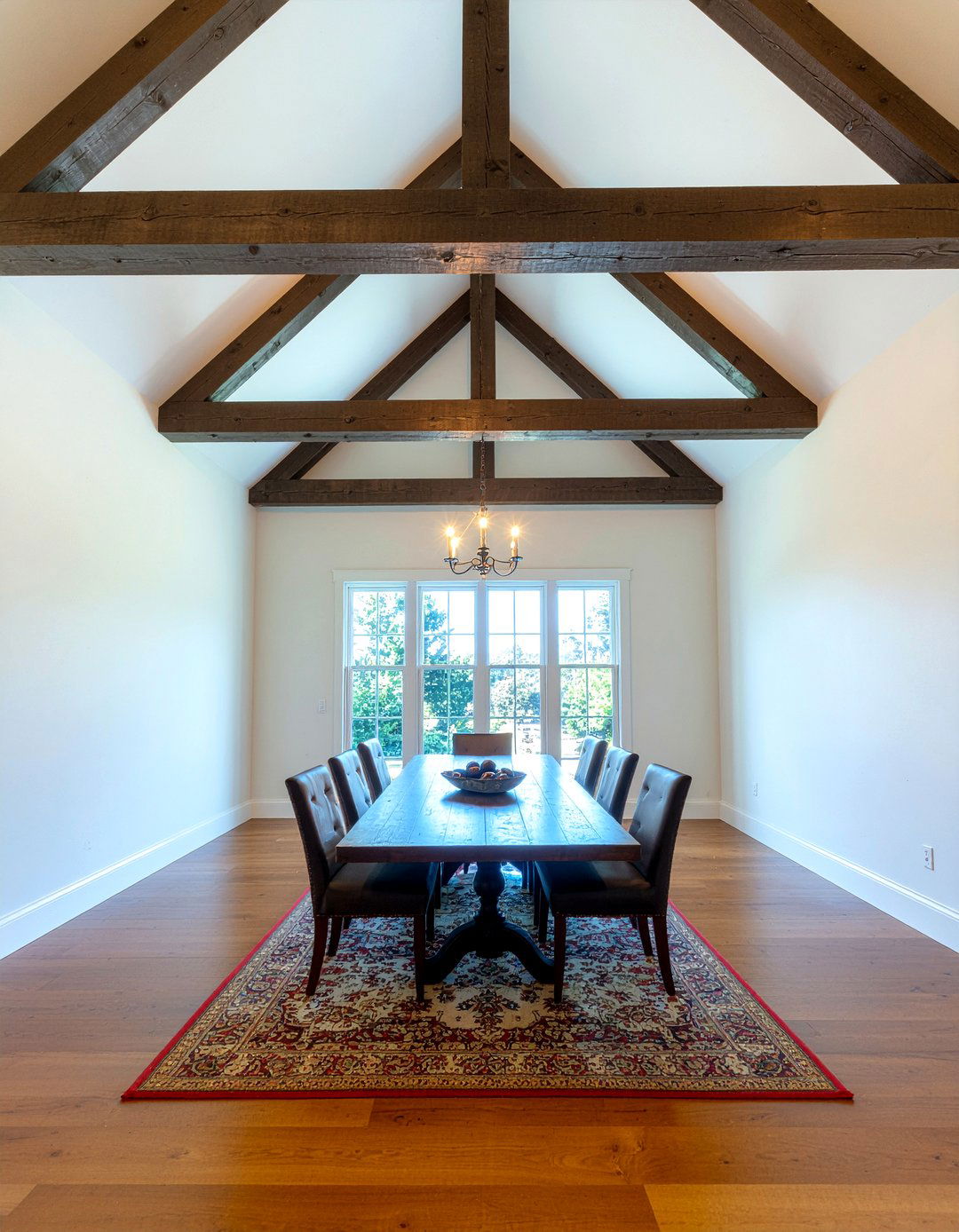 Exposed Ceiling Beam - 30 rustic farmhouse dining room ideas