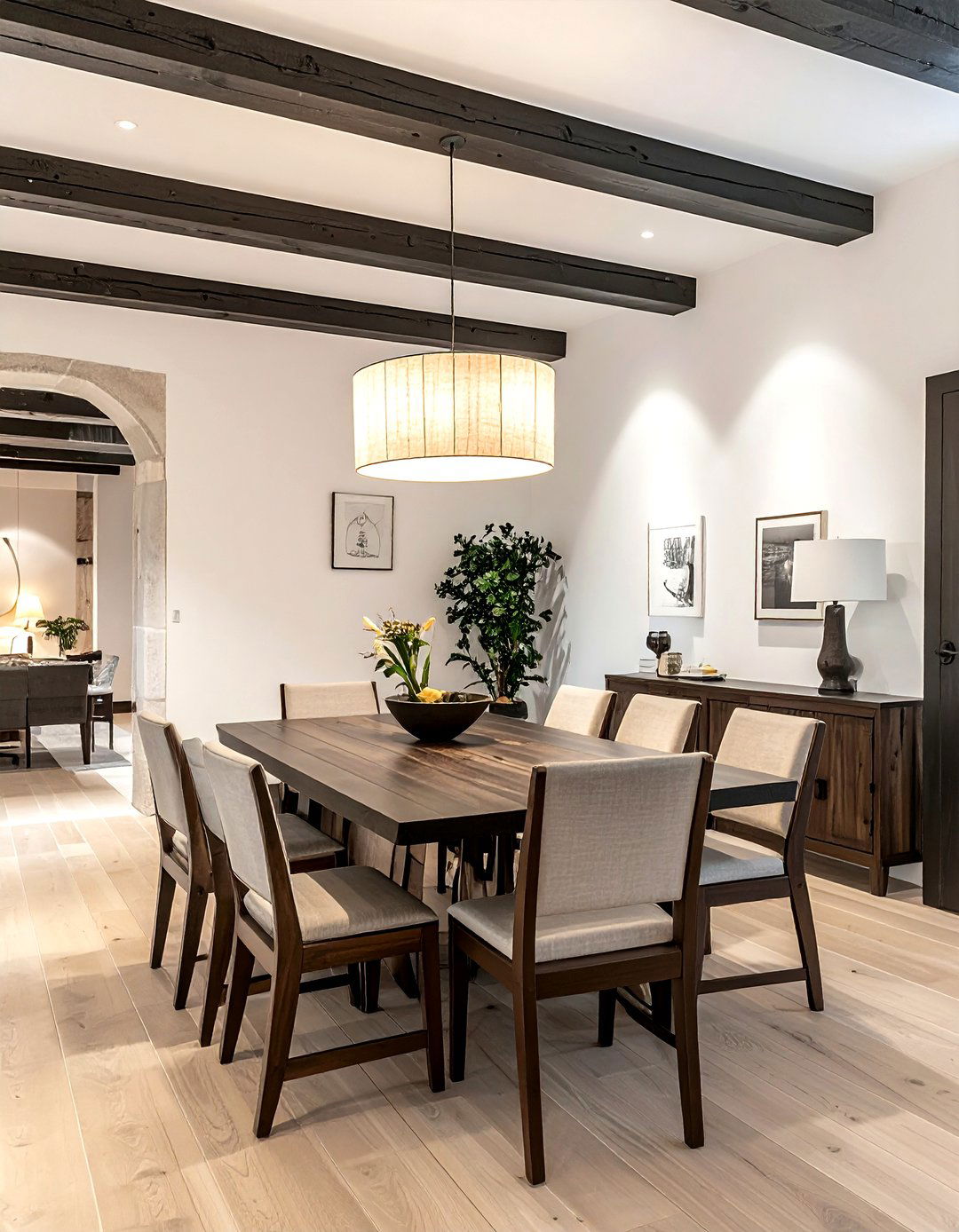 Exposed Ceiling Beam - 30 Spanish dining room ideas