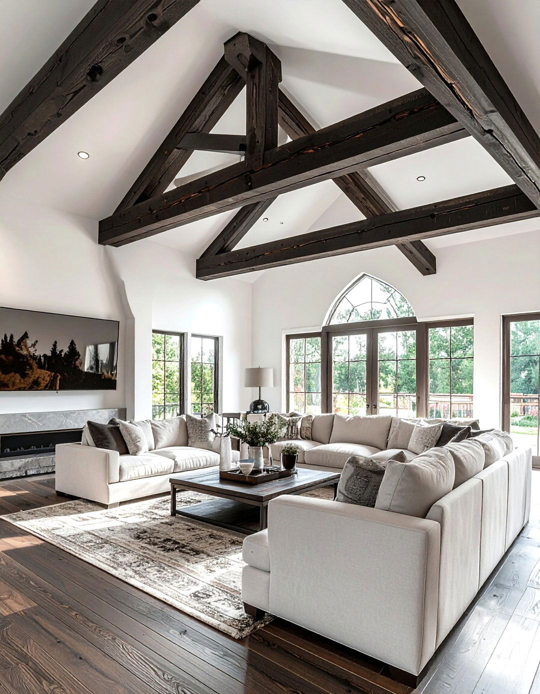 Exposed Ceiling Beams - 30 lodge decor ideas