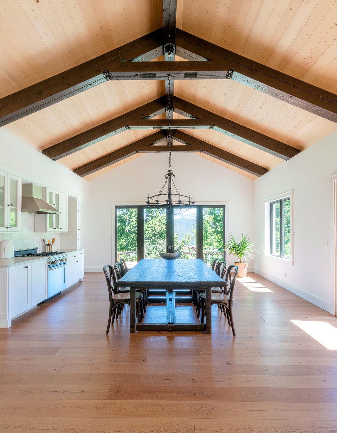 Exposed Ceiling Beams - 30 chalet kitchen ideas