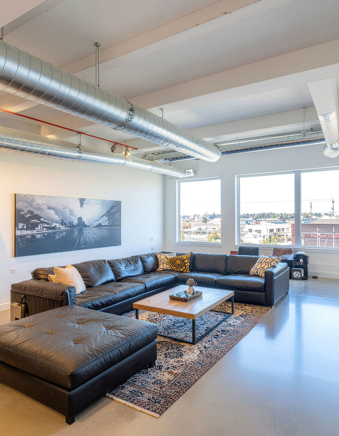 Exposed Duct Living Room - 30 warehouse living room ideas