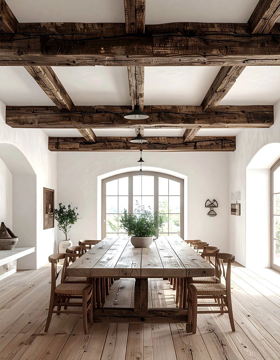 Exposed Wood Beams - 30 Provencal dining room ideas
