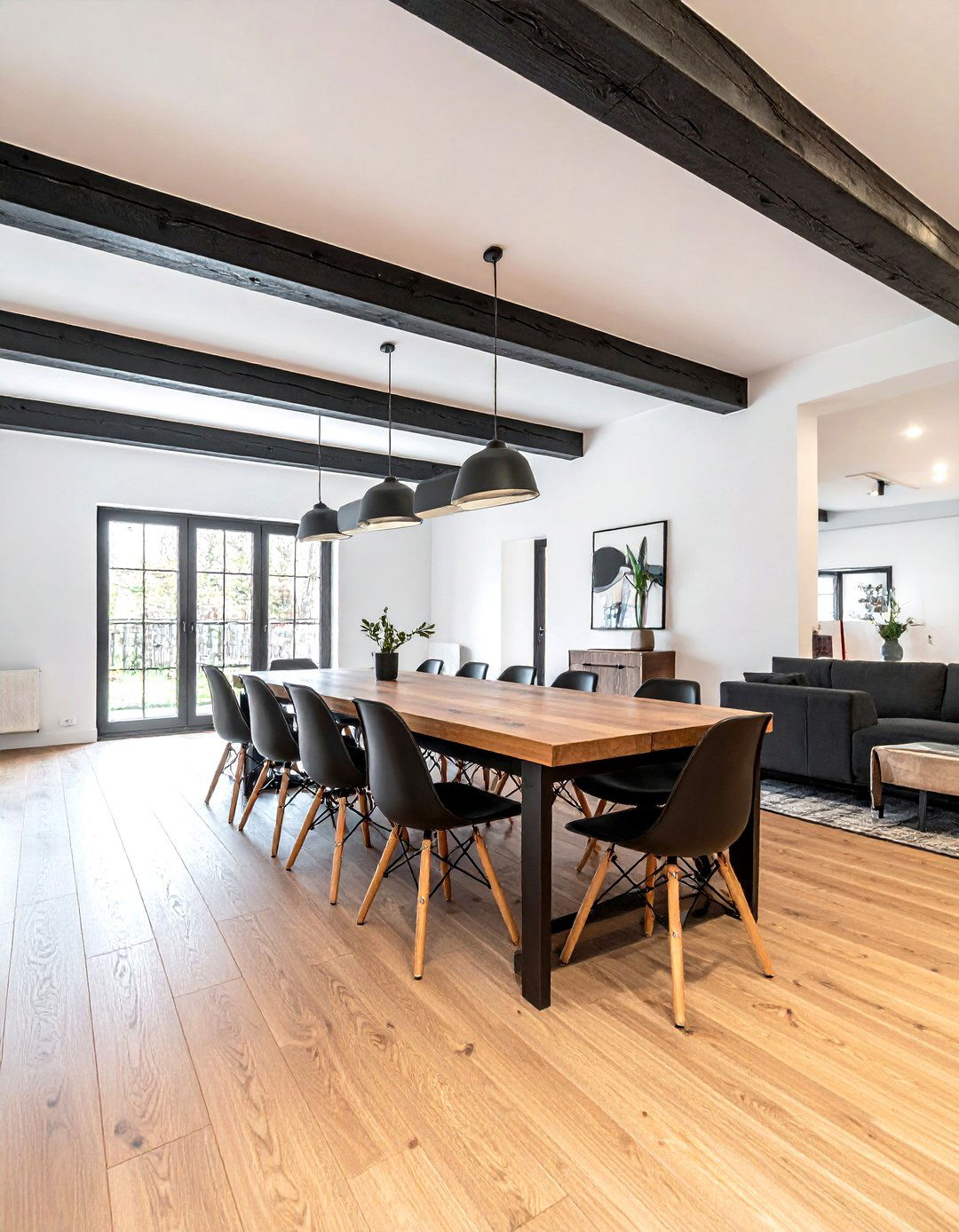 Exposed Wood Beams Dining Room - 30 Sonoma dining room ideas