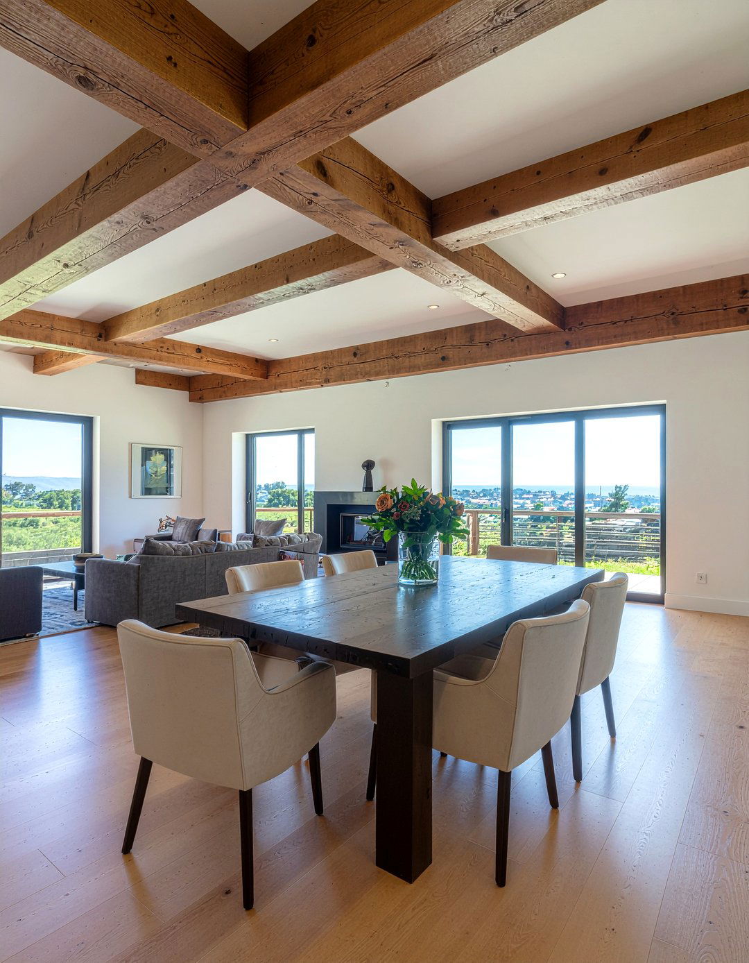 Exposed Wood Rafters Dining Room - 30 dining room wood ceiling ideas