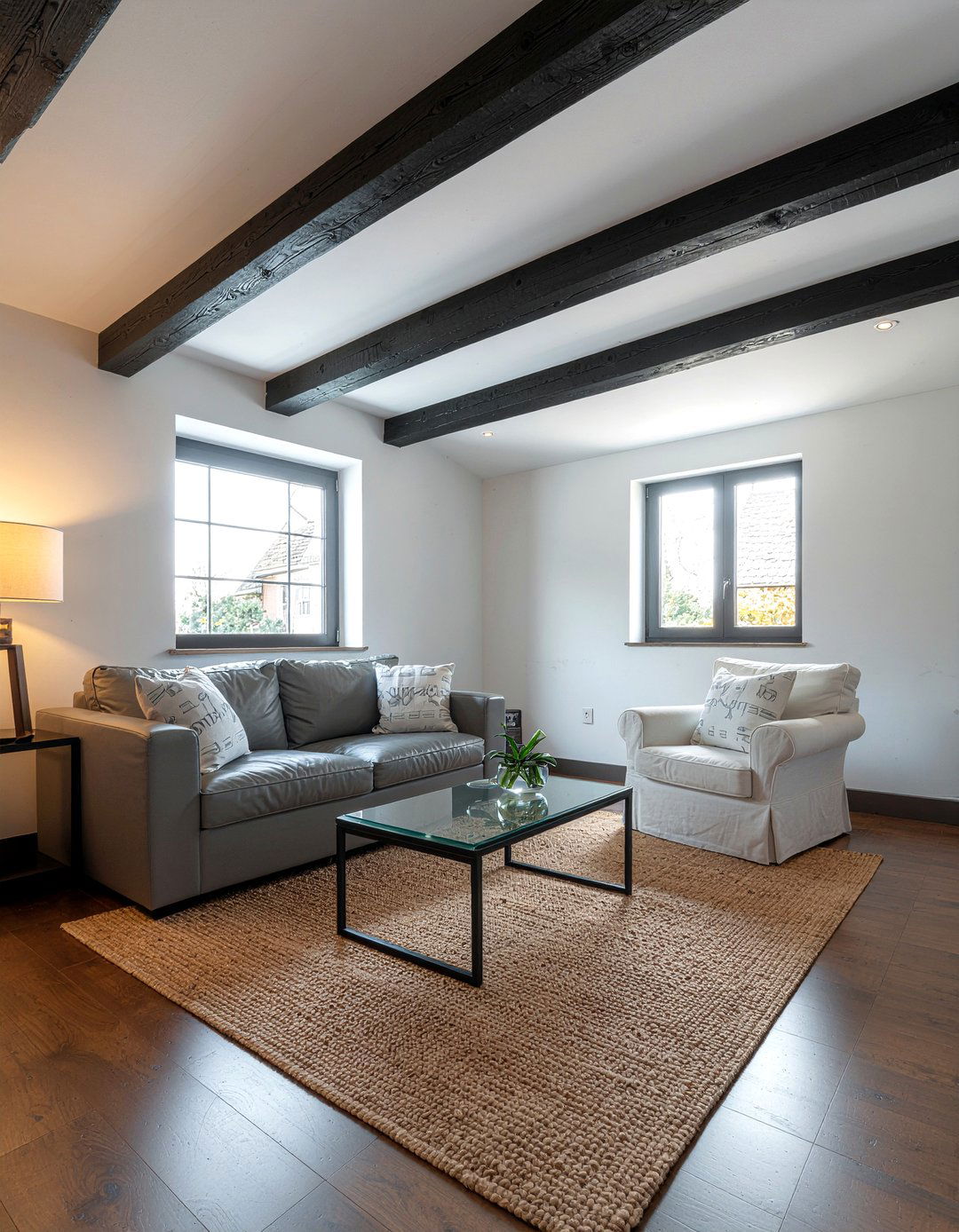 Exposed beam living room - 30 cottage living room ideas