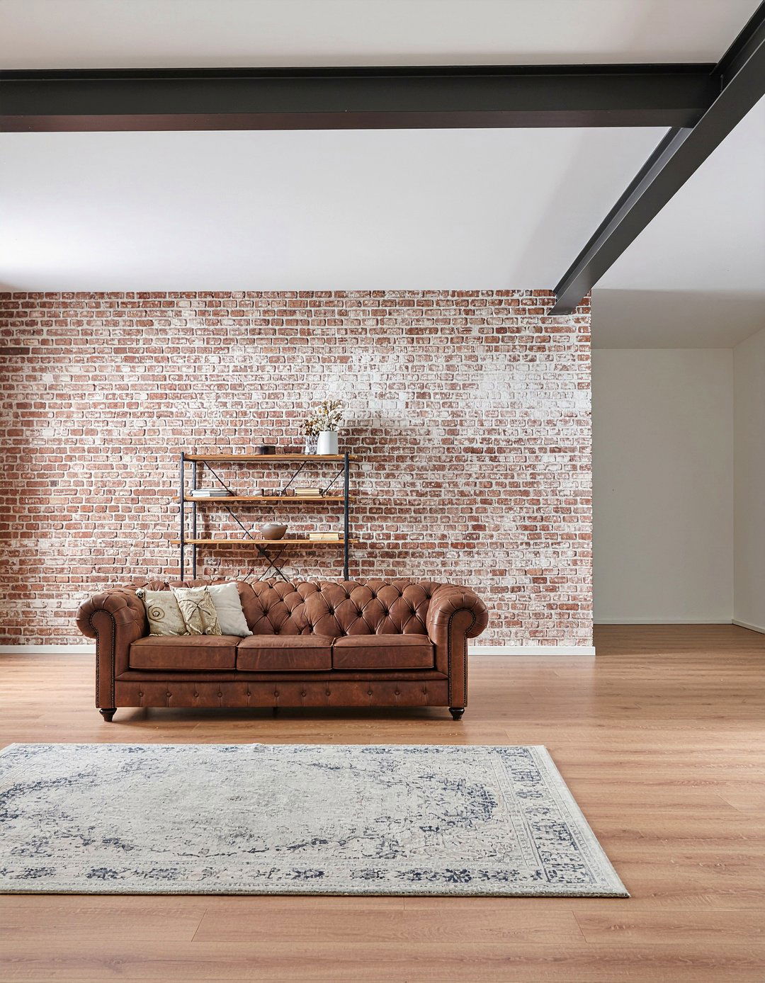 Exposed brick - 30 living room renovation ideas