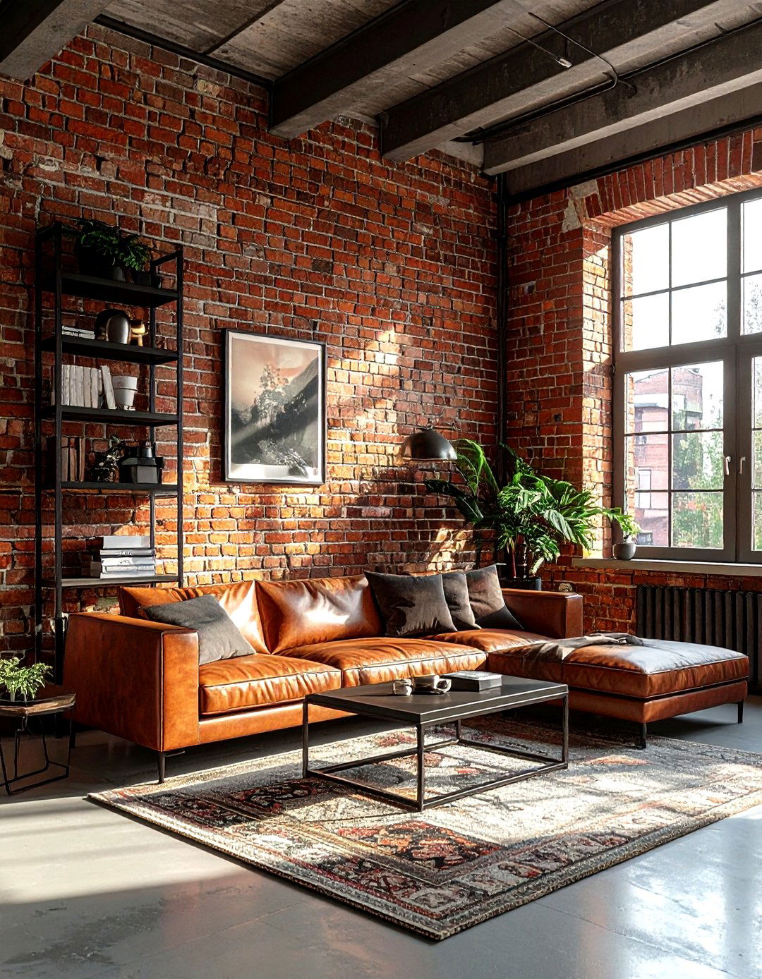 Exposed brick - 30 living room textured walls