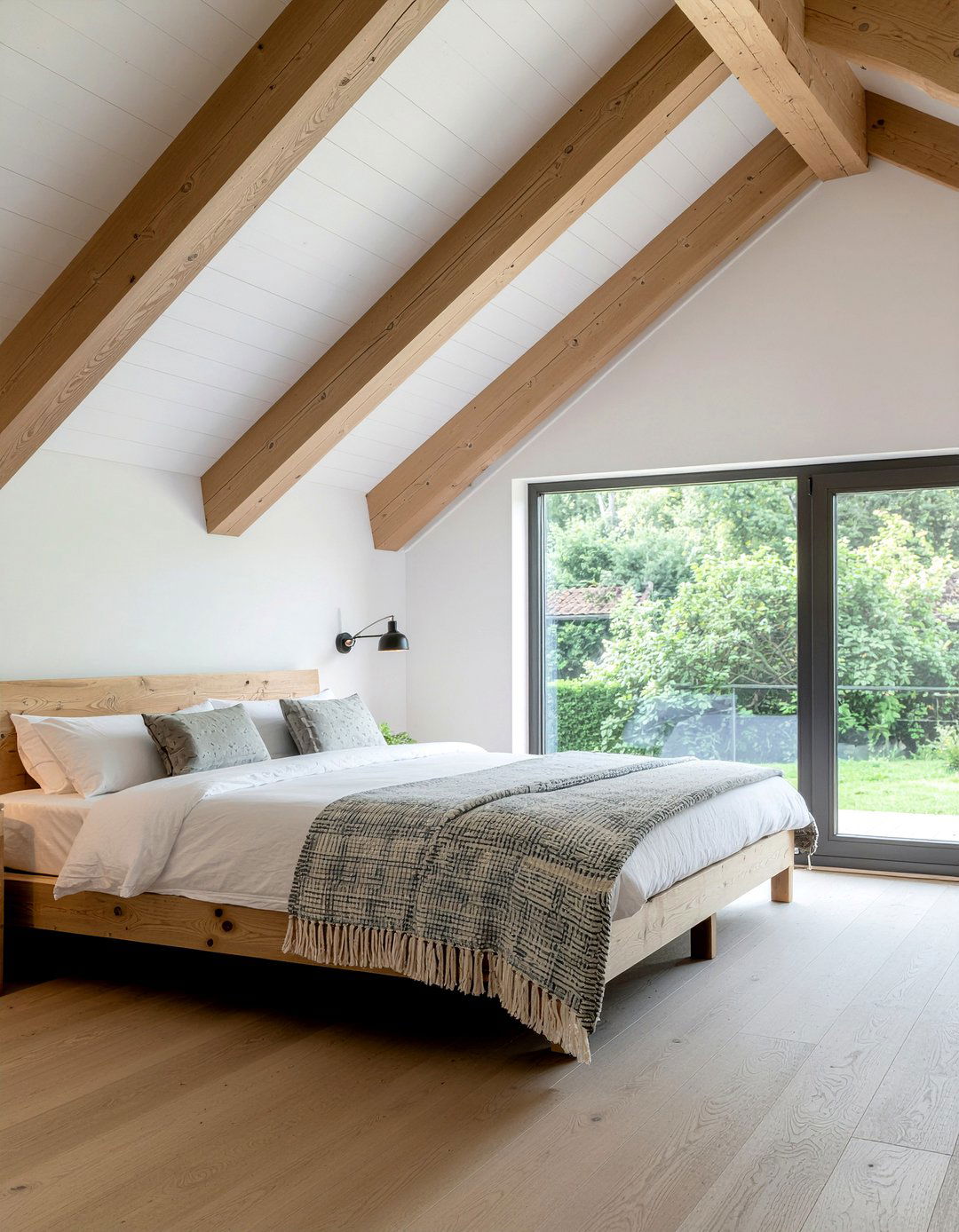 Exposed ceiling beams - 30 Norwegian bedroom ideas