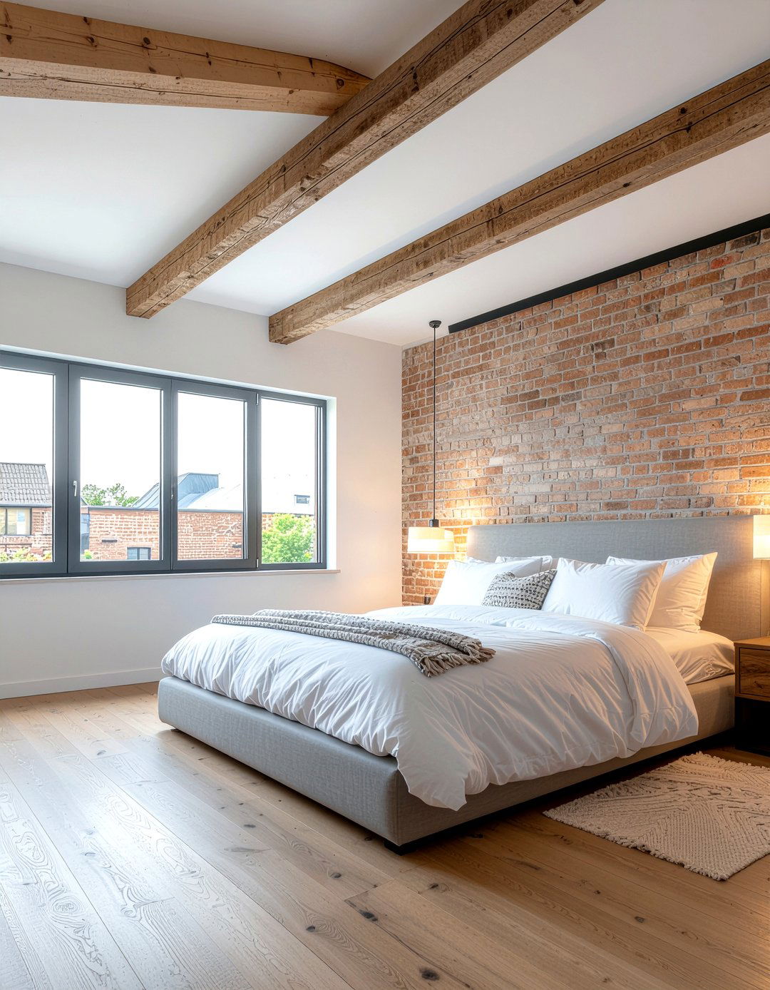 Exposed rafter bedroom - 30 bedroom ceiling ideas