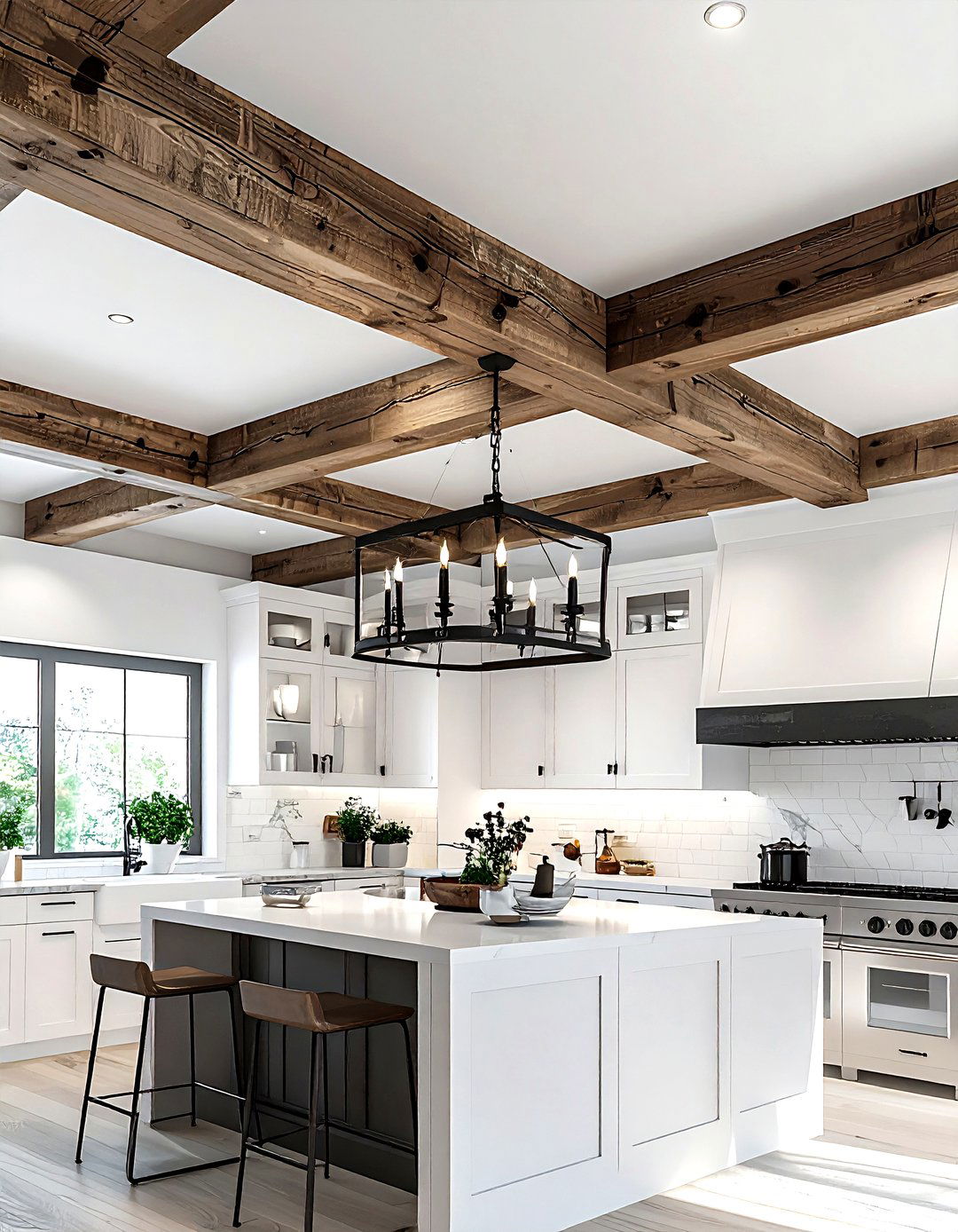 Exposed timber ceiling joists - 30 kitchen character ideas