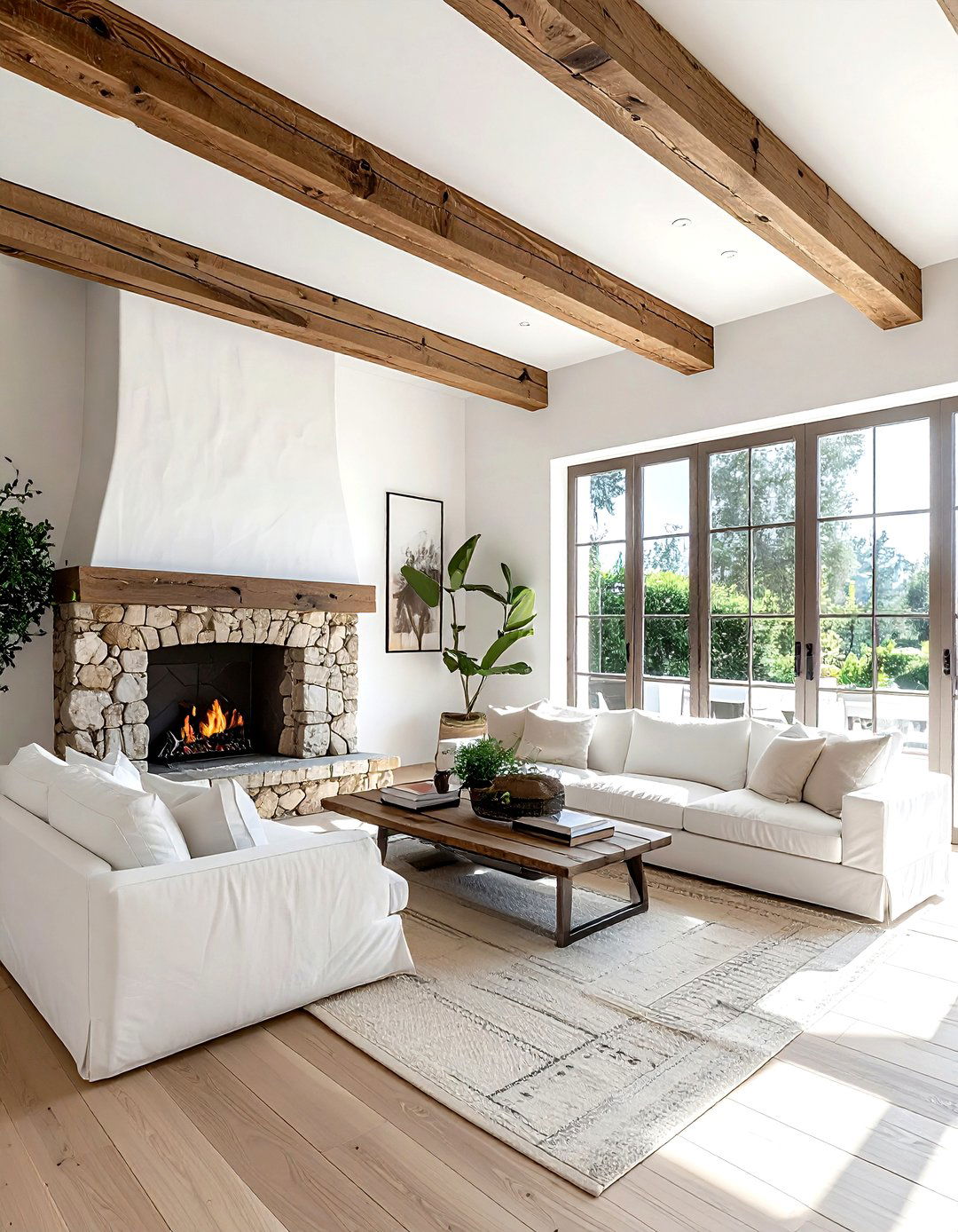 Exposed wood ceiling beam - 30 Mediterranean home decor ideas