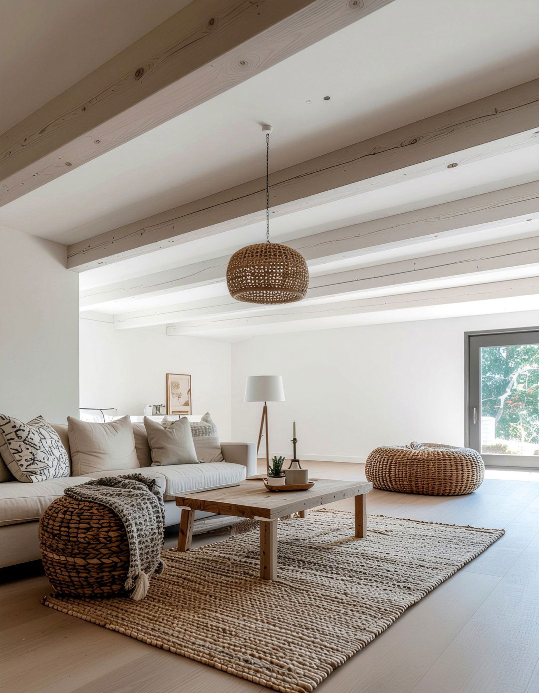 Exposed wooden beams - 30 low ceiling living room ideas