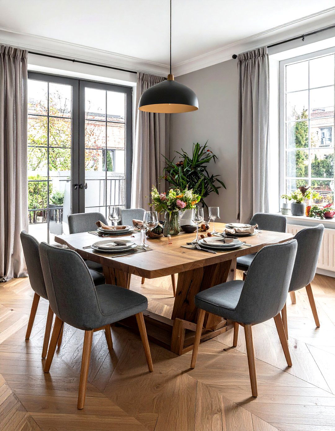 Extendable Dining Table - 30 townhouse dining room ideas