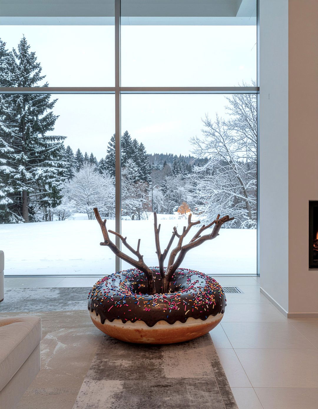 Extra Large Doughnut Vase - 30 living room vase ideas