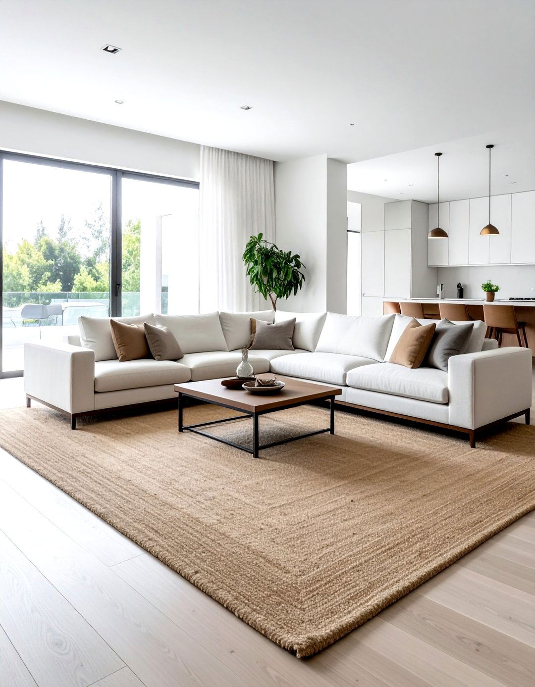 Extra Large Sisal Rug For Open Plan - 30 sisal rug ideas