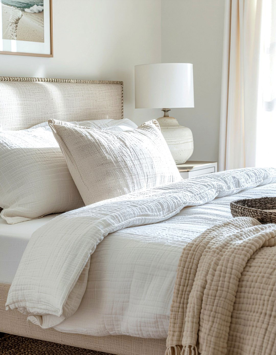 Extra Long Linen Lumbar Pillow - 30 bedroom lumbar pillows